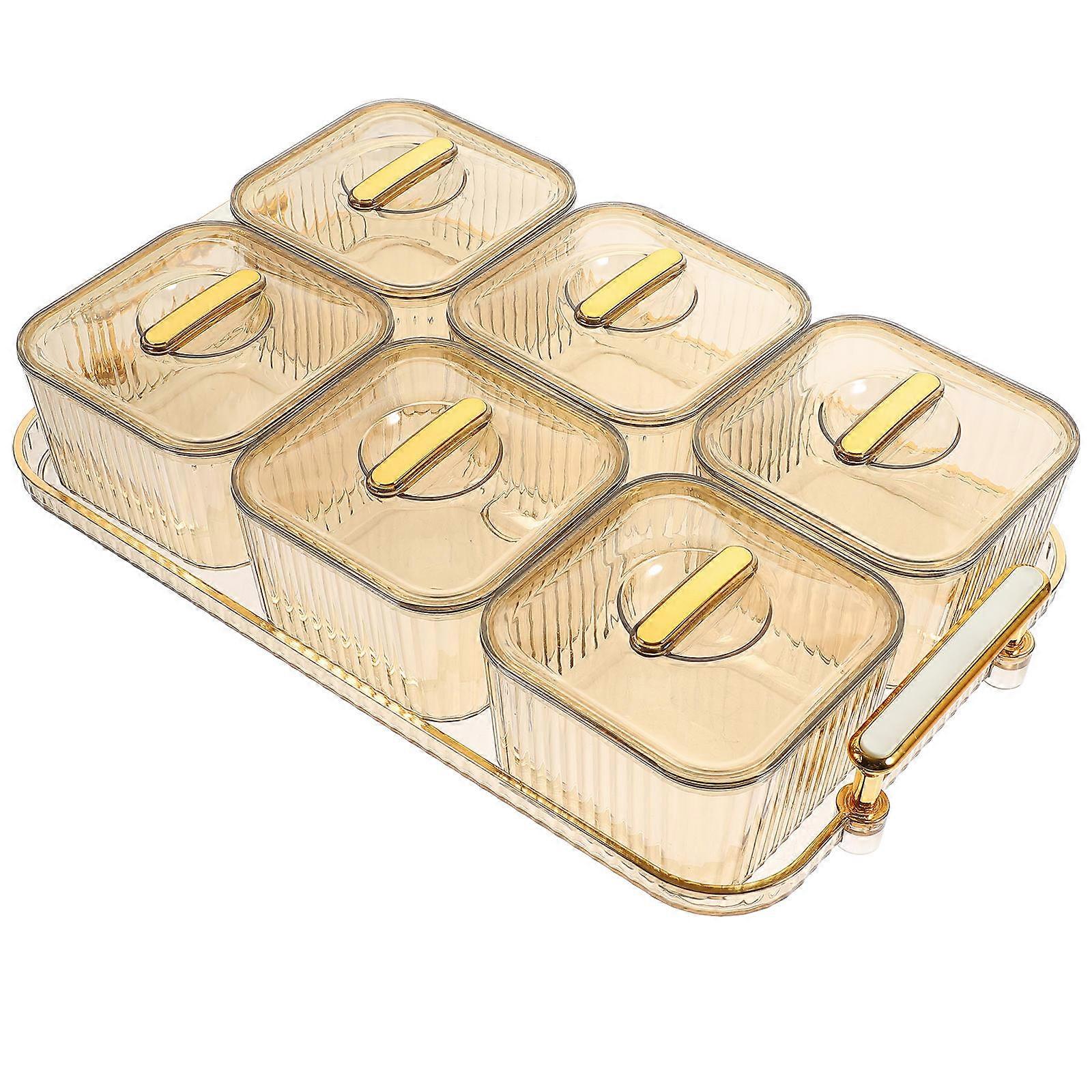 Transparent Snack Bowls with Lid for Party Serving and Storage 7.87"x3.94"x2.36"