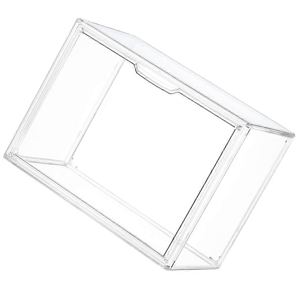 Model Display Box Clear Plastic Storage Container For Organizing Collections 27X22X18CM Magnetic Closure 1Set