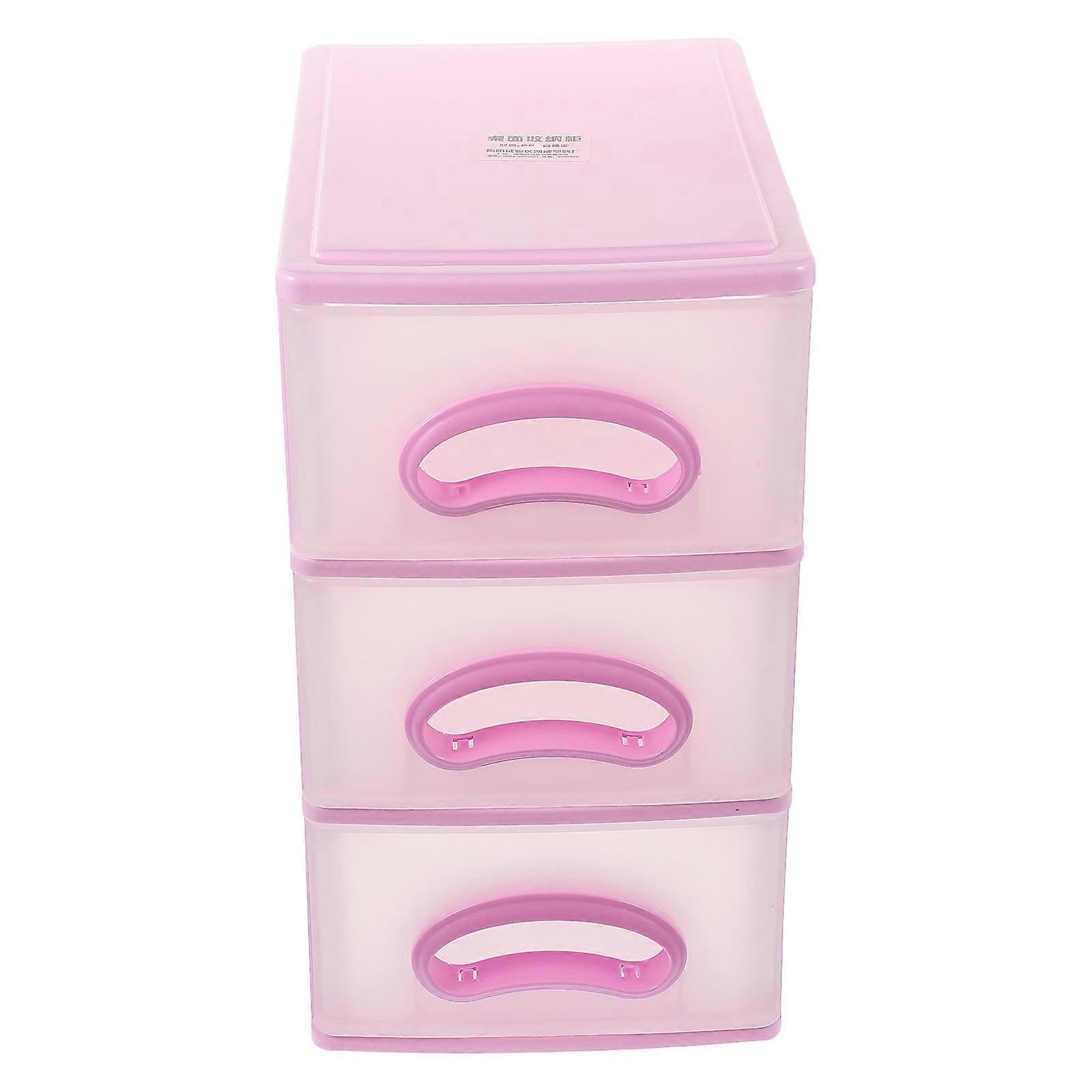 Multi-Layer Storage Box Drawer Organizer Box Purple 30X24cm For Storing Small Items Family Members 1Pack