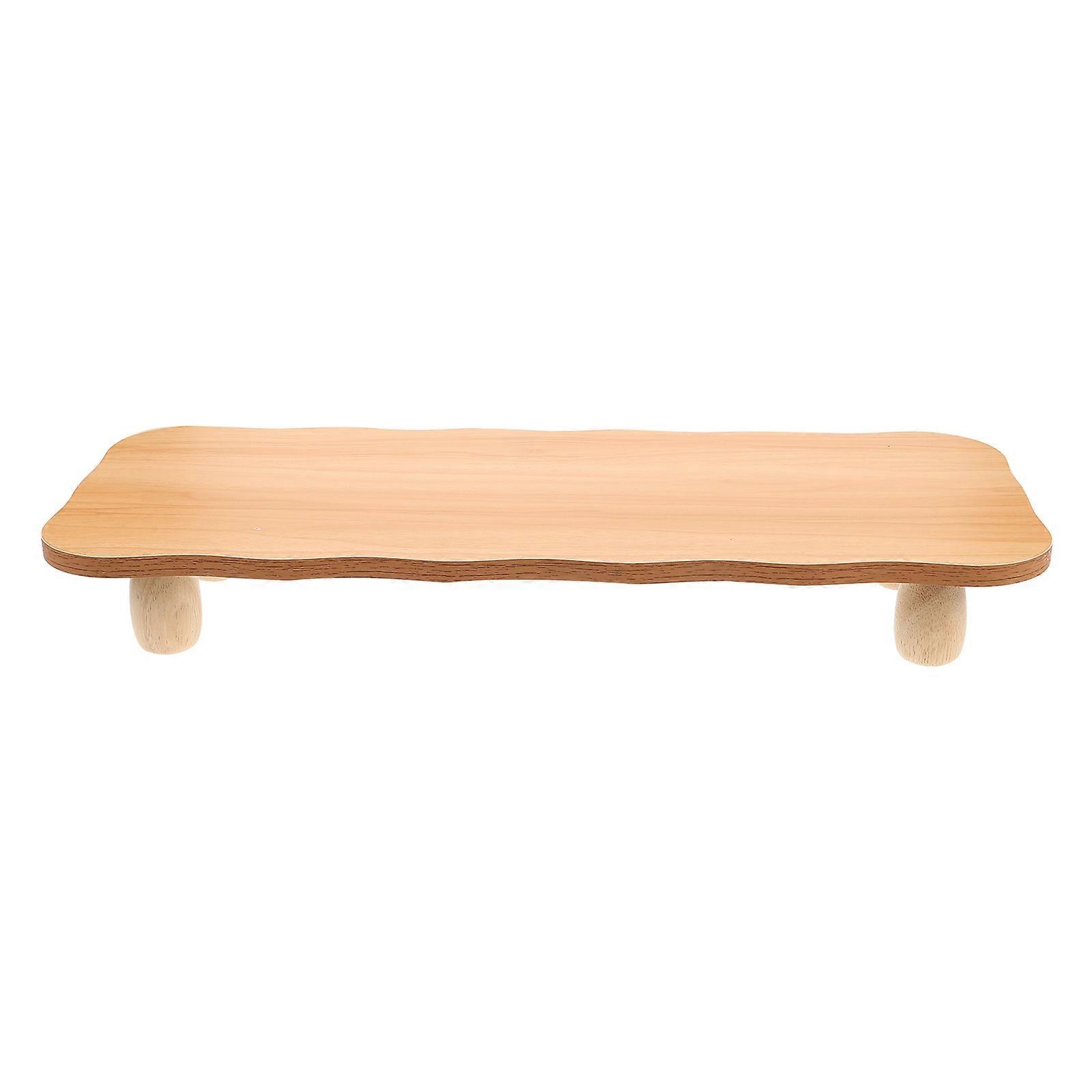 Wood Display Riser Featuring Modern Design Suitable For Workers At Home Organizing Office Supplies While Elevating Monitors 1Pcs