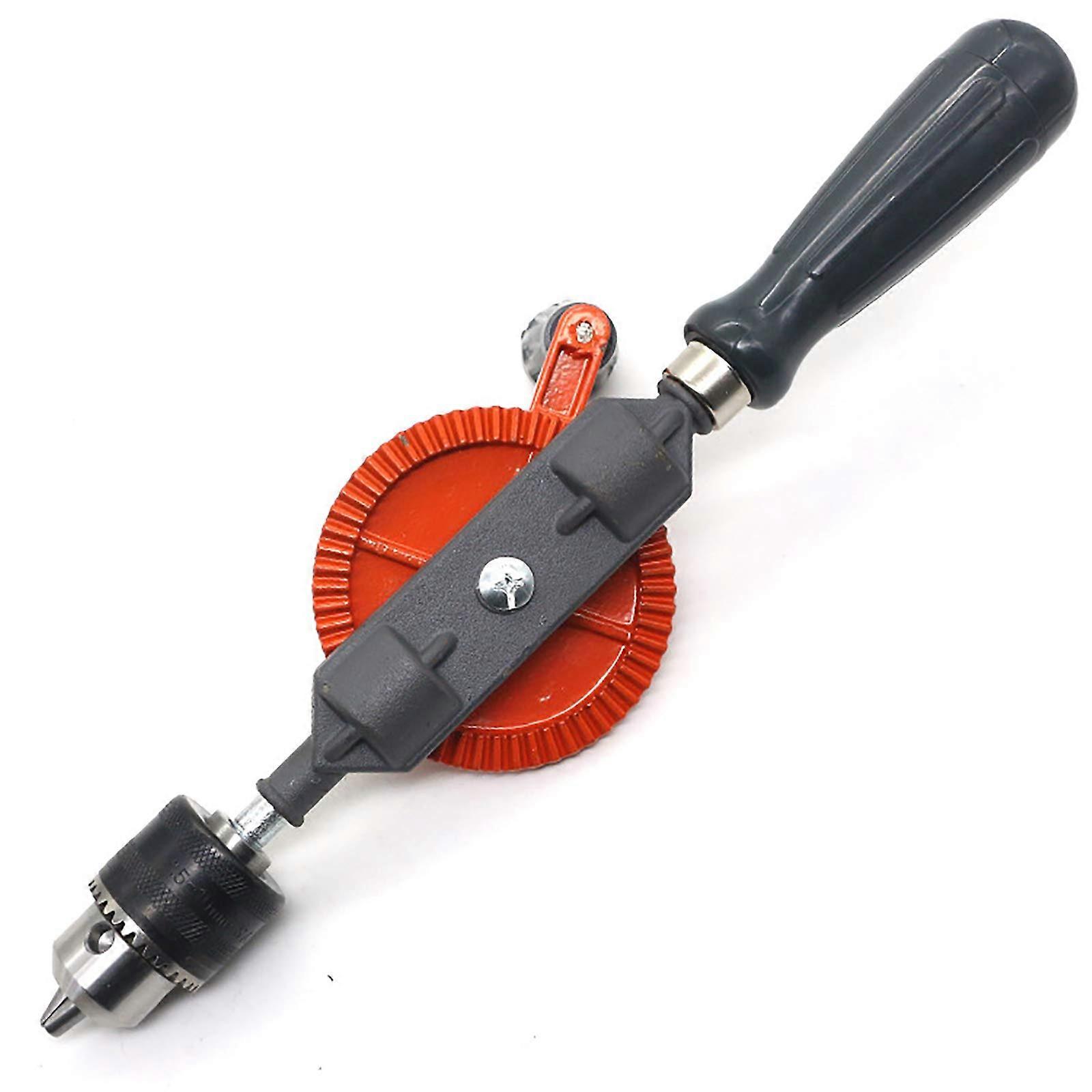 Hand Drill 3/8 Inch Double Pinion Manual Tool, 1.5-10 mm Capacity for DIY Projects