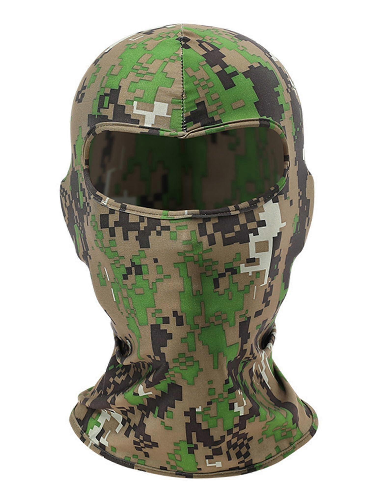 Balaclava Ski Full Face Mask Breathable Hood for Motorcycle Cycling Running Army Green