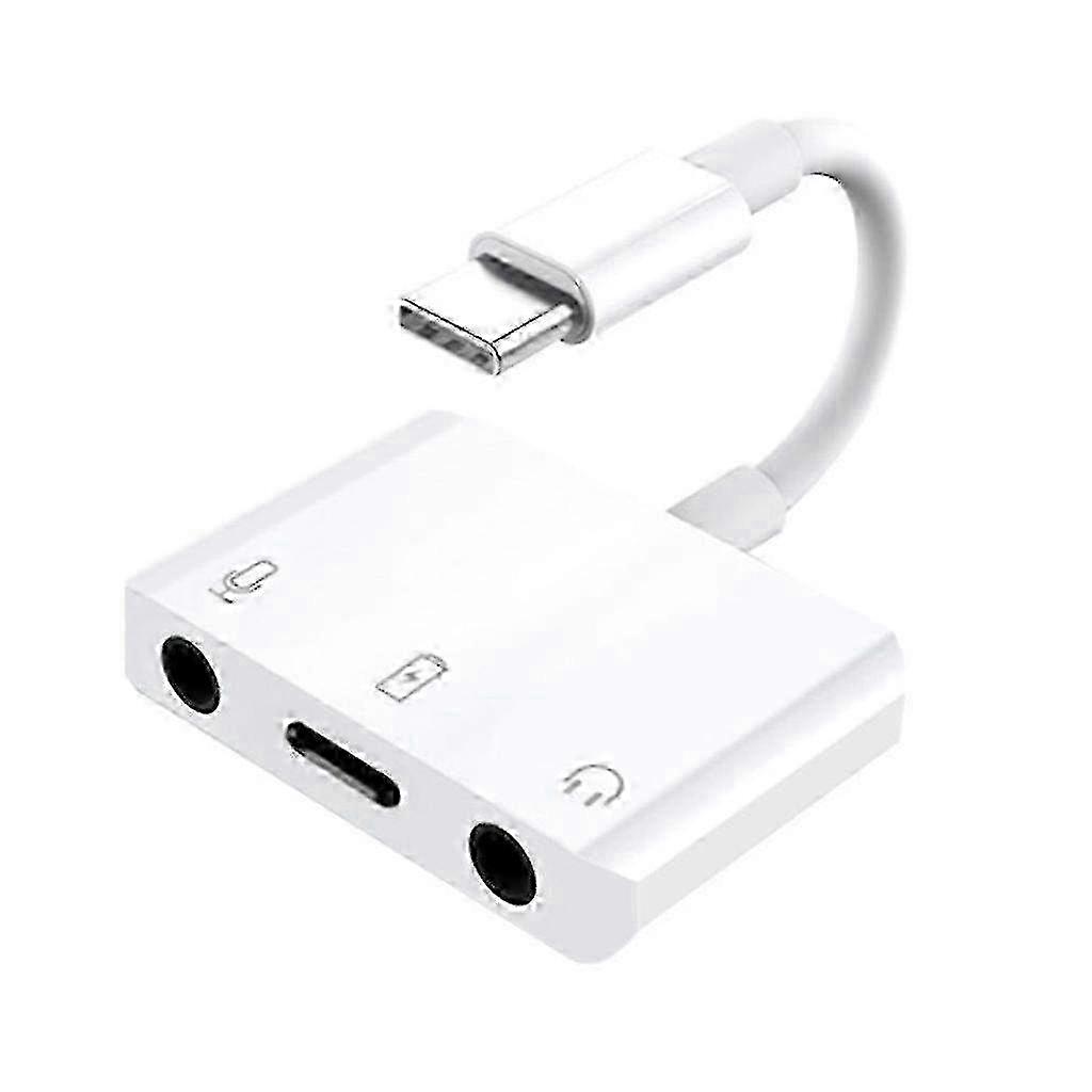 External Usb-c Sound Card 3in1 Type-c To 3.5mm o Earphone Interface Adapter
