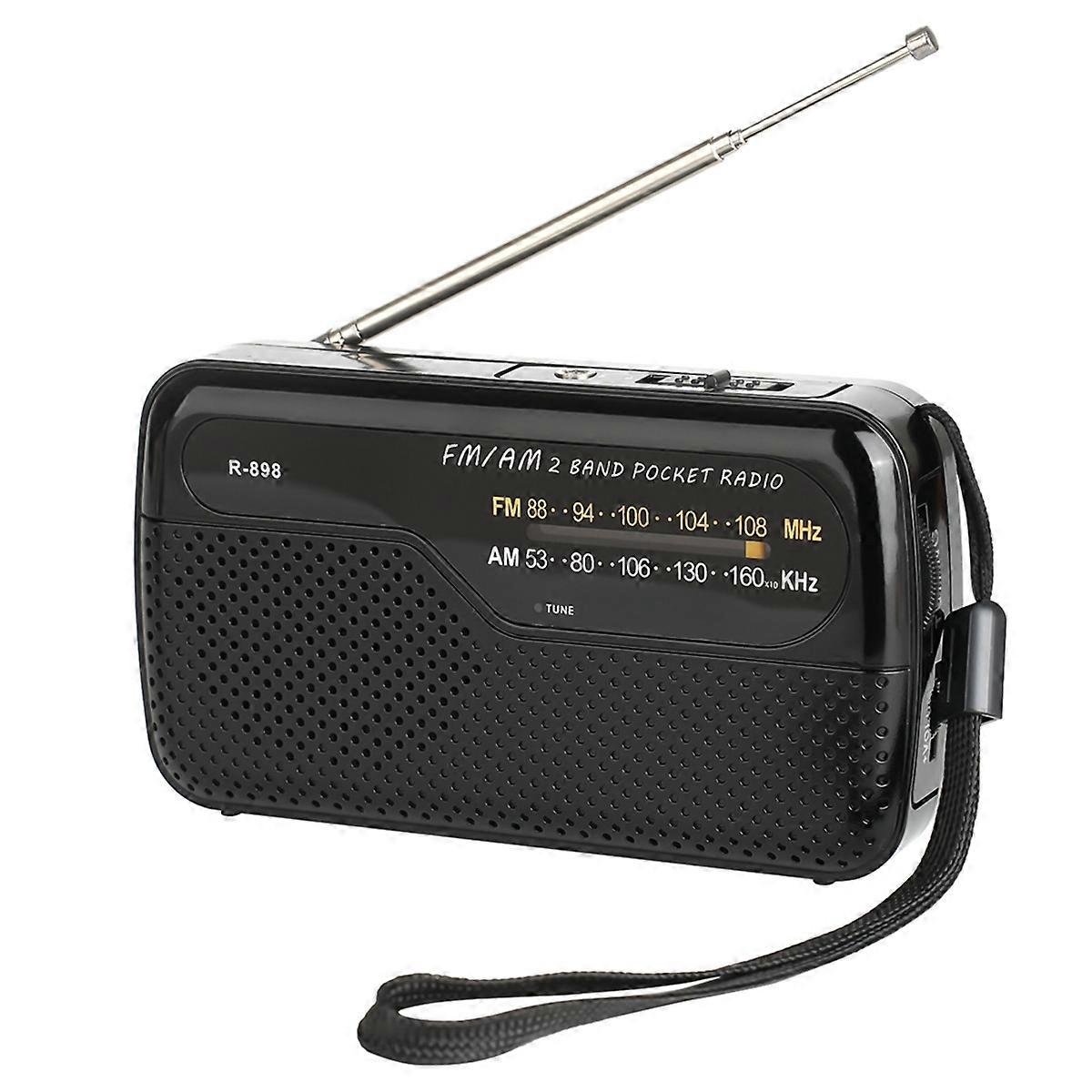 Portable Radio Pocket FM AM Radio with Earphone