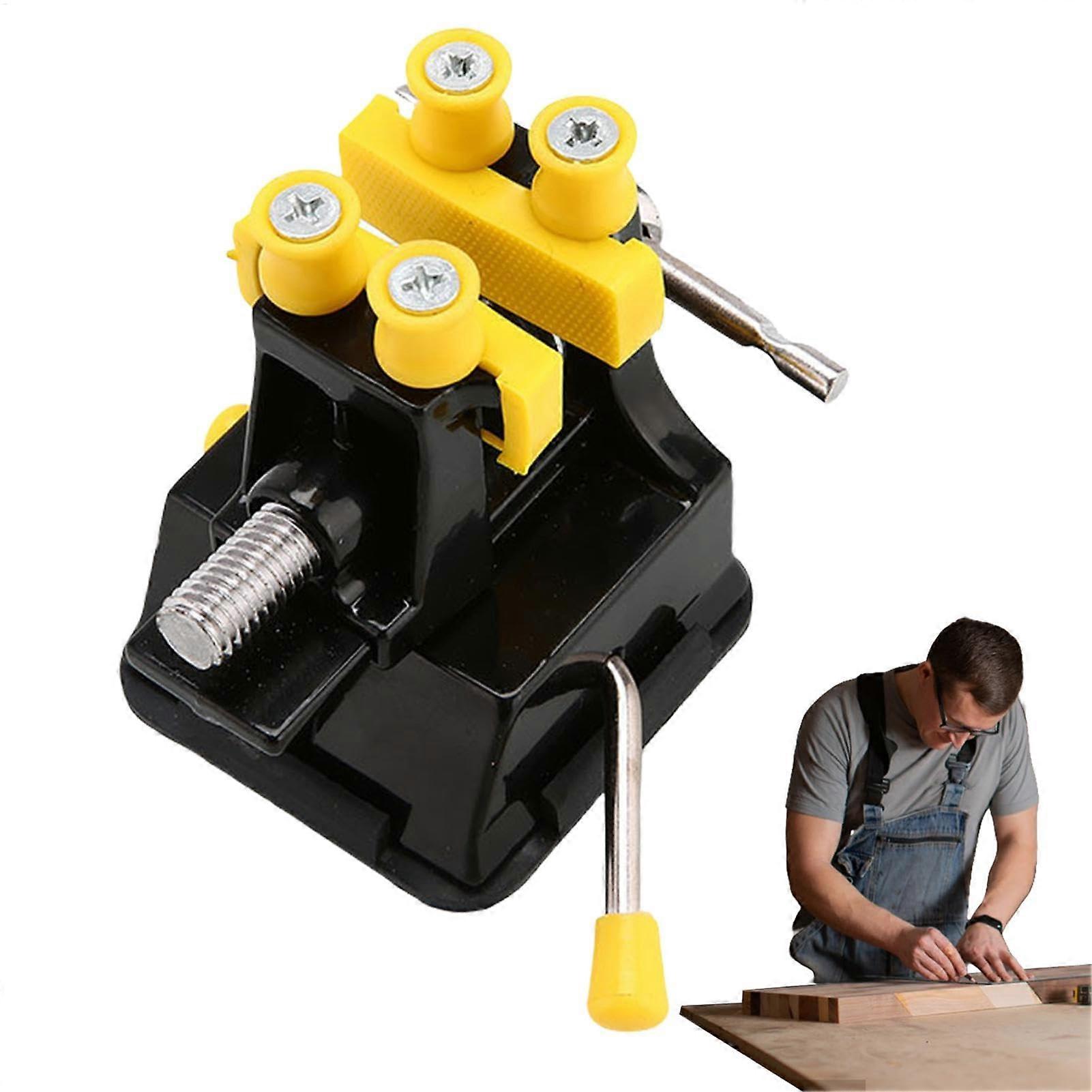 Vise Clamp Vice Adjustable Table Vice Tool for Crafts and Modelling, Suction Base, Durable Design, Ideal for Carving