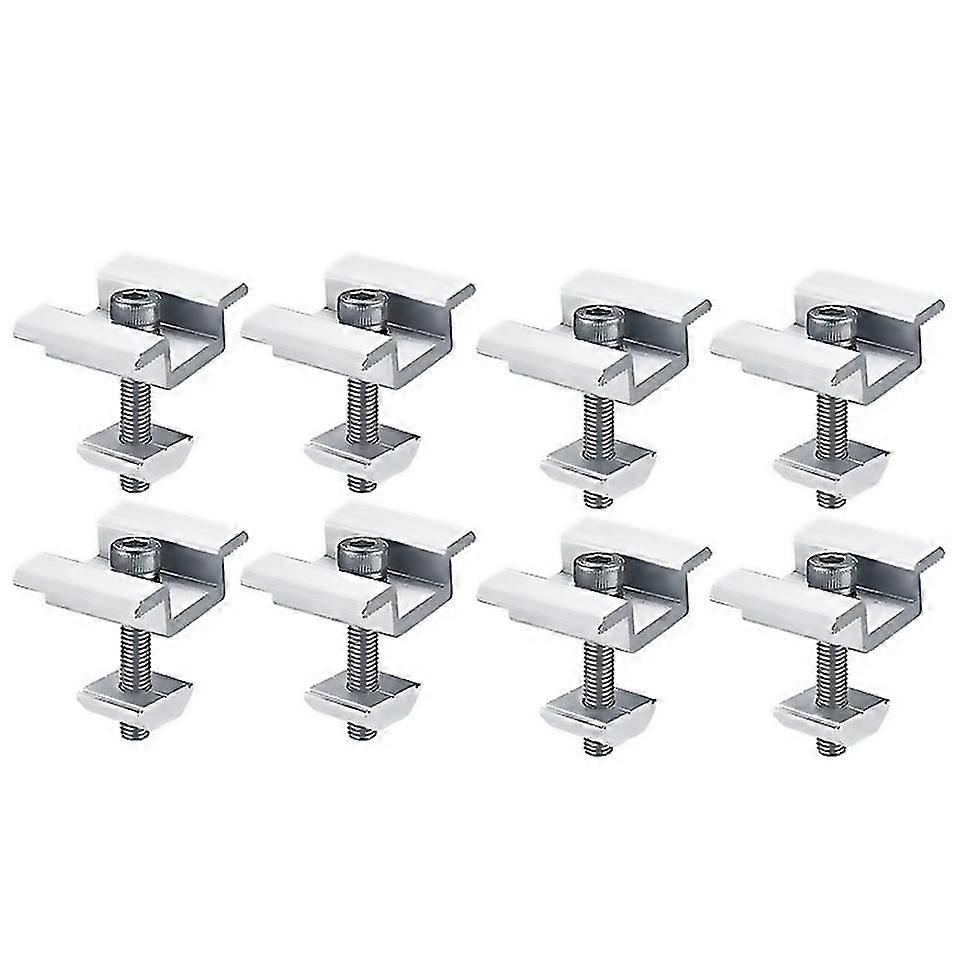 For 8pcs Solar Panel Mounting Brackets Clamps For Pv Solar Panel 35mm