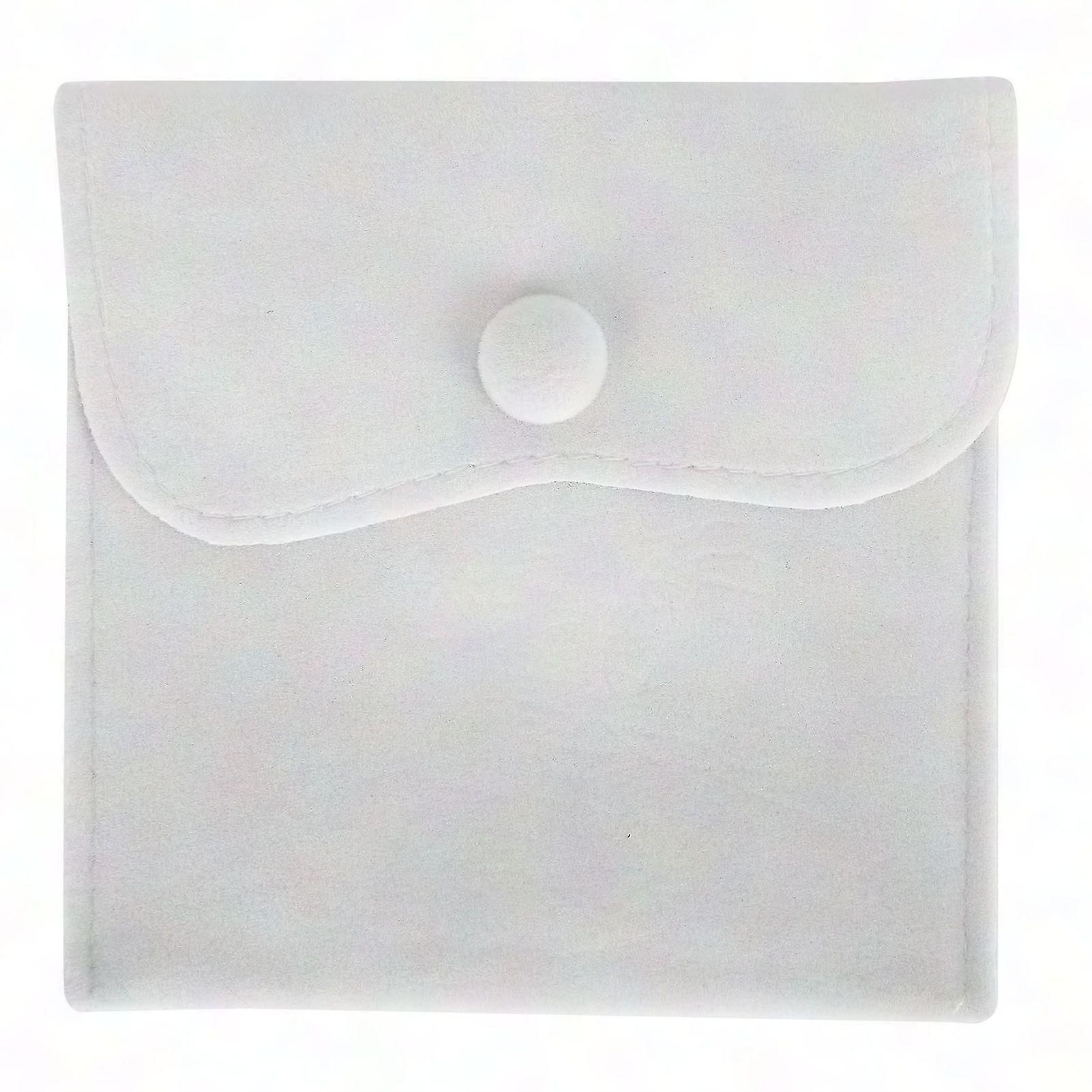 لينة الفانيليت المجوهرات منظم حقيبة أقراط محمولة قلادة سوار تخزين الحقيبة LBeige