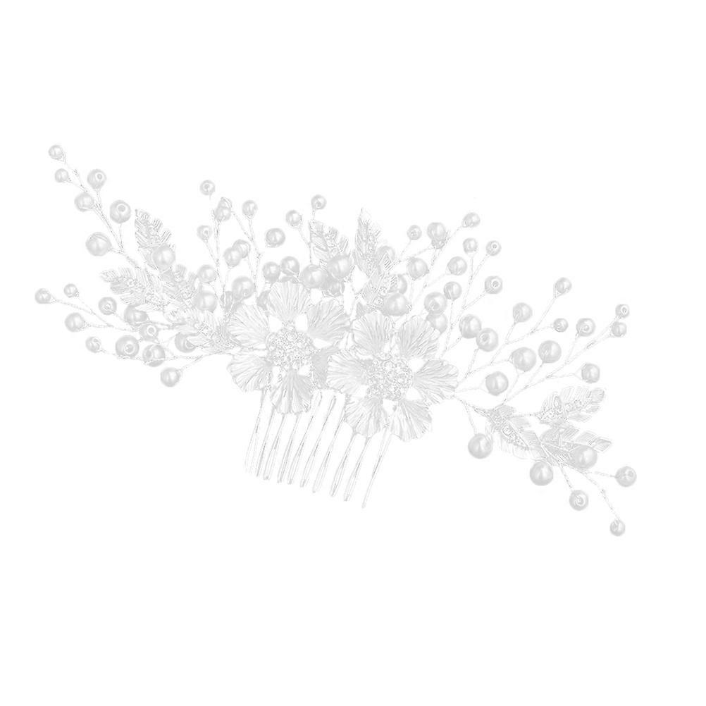 Peigne à cheveux en forme de fleur de mode conçu comme un accessoire de mariage pour les mariages avec une présentation époustouflante de 1Pack