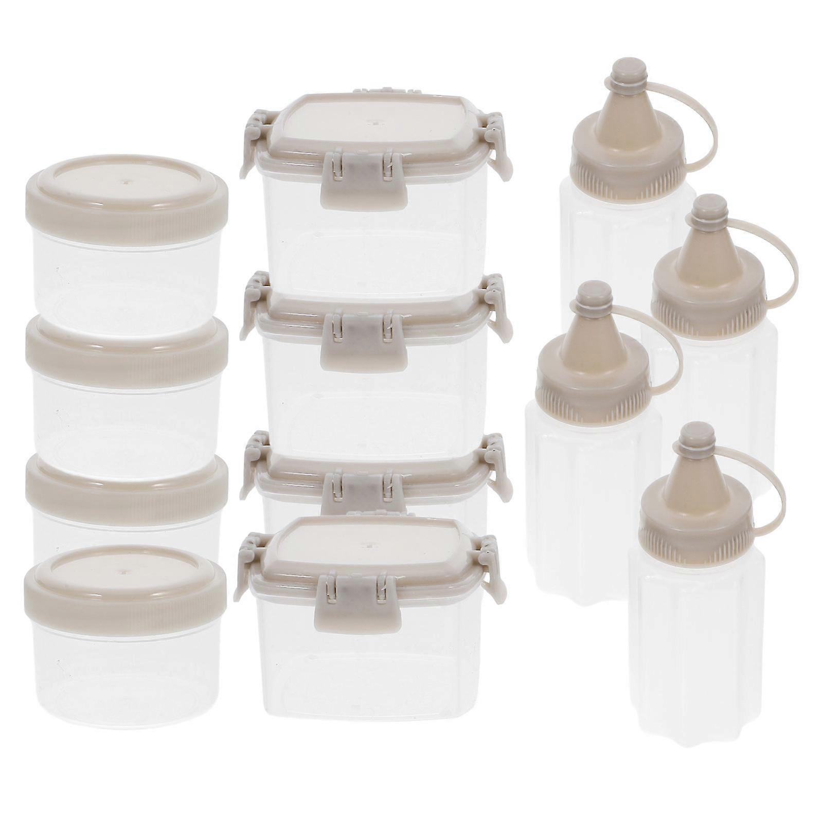 Reusable Sauce Squeeze Bottle Set Suitable For Outdoor BBQ Kitchen Storage Compact Design 12Pcs