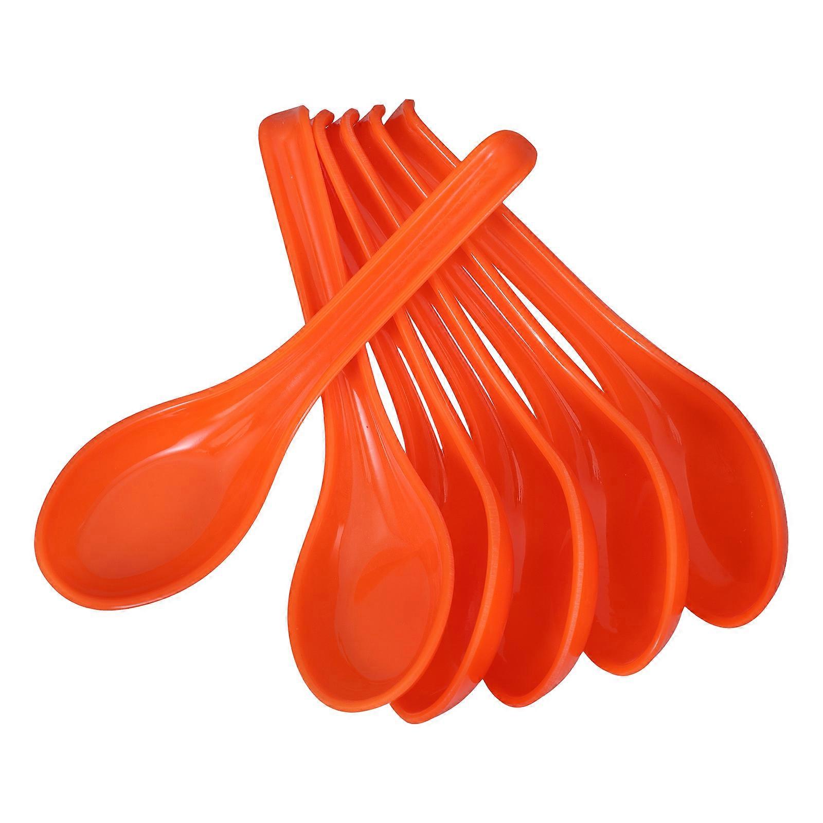 Teardrop Shaped Cooking Ladle Serving Spoon For Family Gatherings With 6Pcs In Simple Design Color