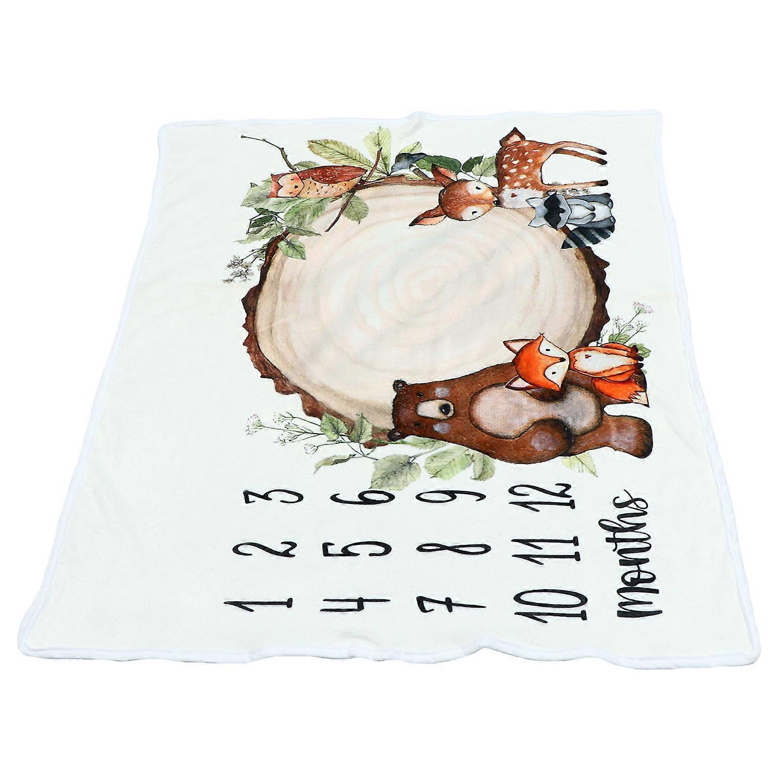 Newborn Backdrop Cartoon Printed Flannel Photography Prop 100x75x0.1cm Perfect For Newborn Photo Sessions 1Set