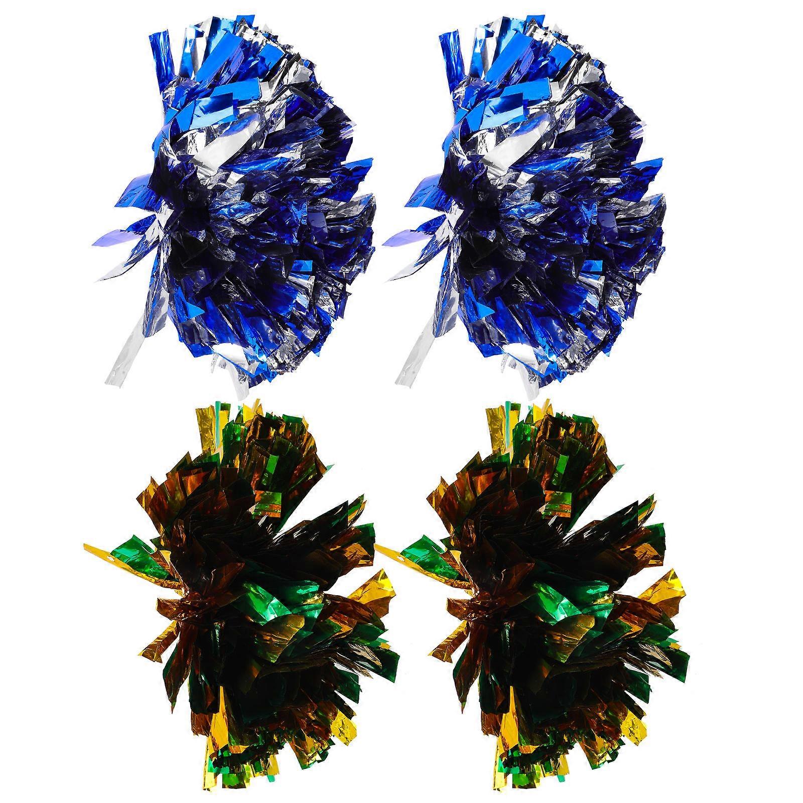 4Pcs Handheld Cheering Pompoms Gymnastics Sports Meeting Supplies