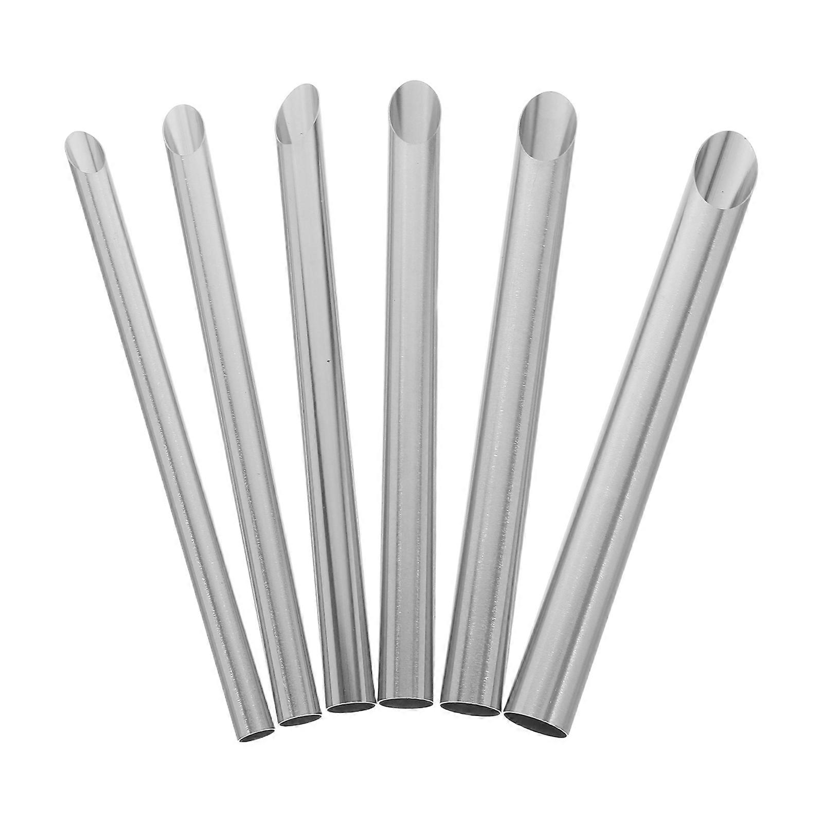 Ceramic Supplies Hole Punch Kit Stainless Steel Circular Cutting For Teapot Making Diy Design Smooth Edges 6Pcs