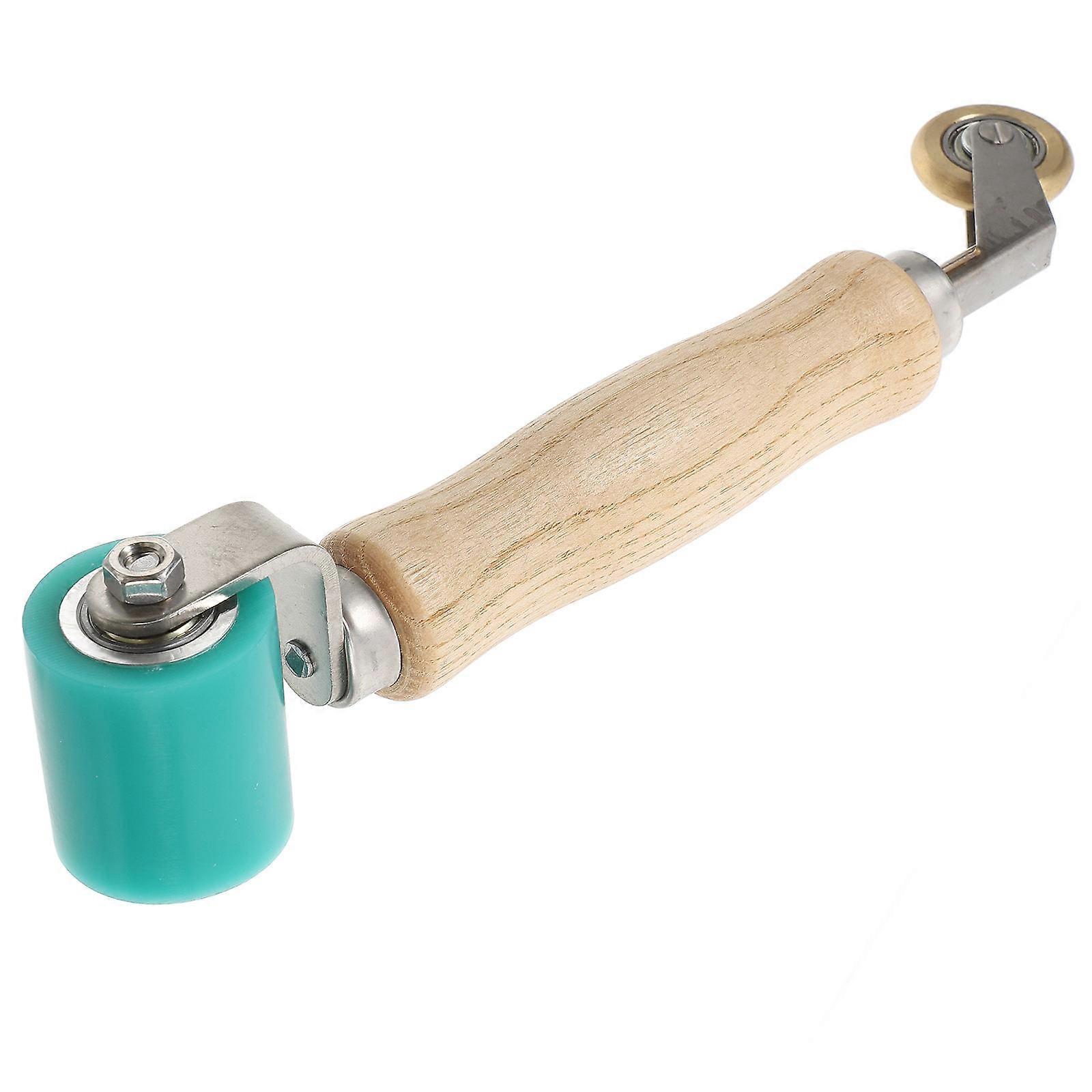 Portable Silicone Seam Roller with Brass Detail 2pcs Smoothing Tool for Wallpaper and Roofing Tape