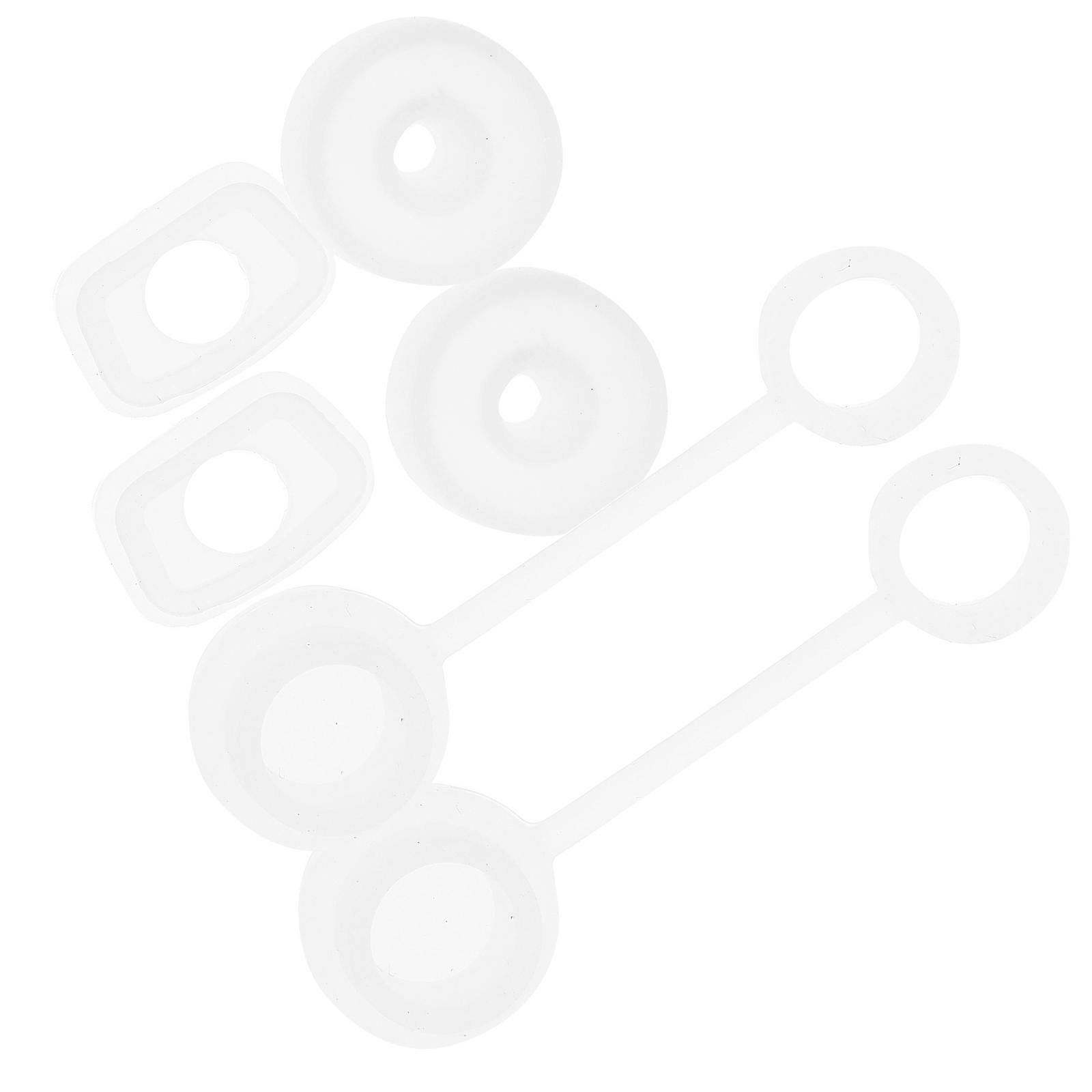 Silicone Drinking Straw Covers with Antileak Design for Daily Use White Portable Straw Protectors