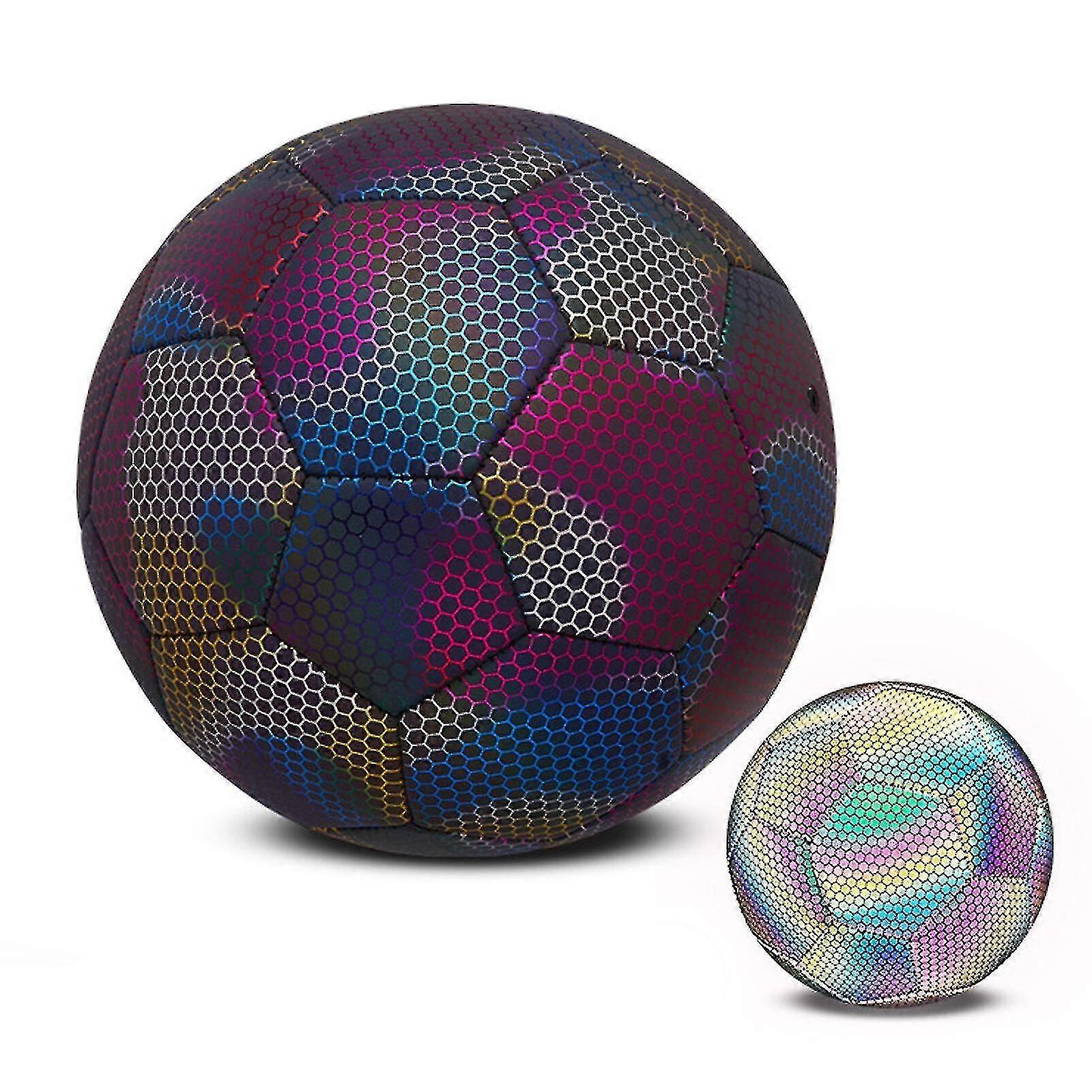Pallone da calcio fosforescente misura 4 5 per giochi notturni