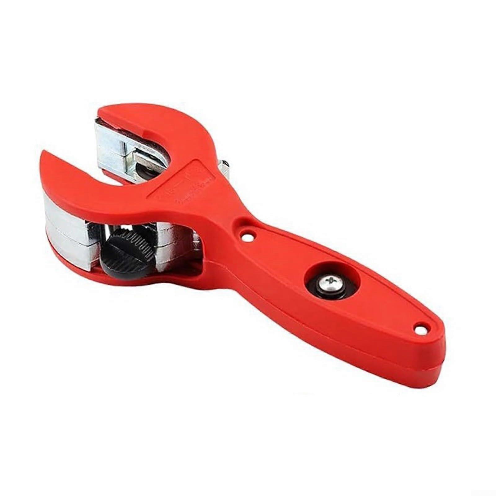 Pipe Cutter 6-23mm for Stainless Steel Copper Aluminum PVC, Precision Tool with One-Handed Mechanism for Tight Spaces Red