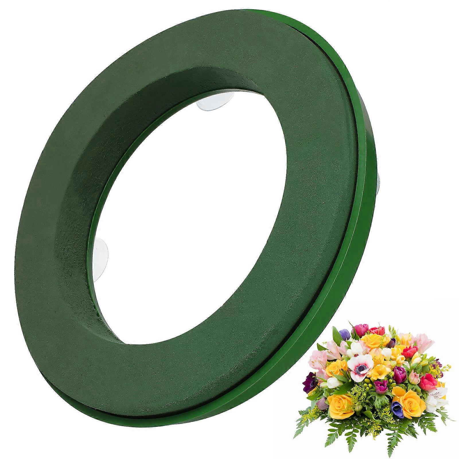 Flower Foam Ring 6Pcs In Green Suitable For Florists Car Decoration And Christmas Parties Designed For Secure Installation