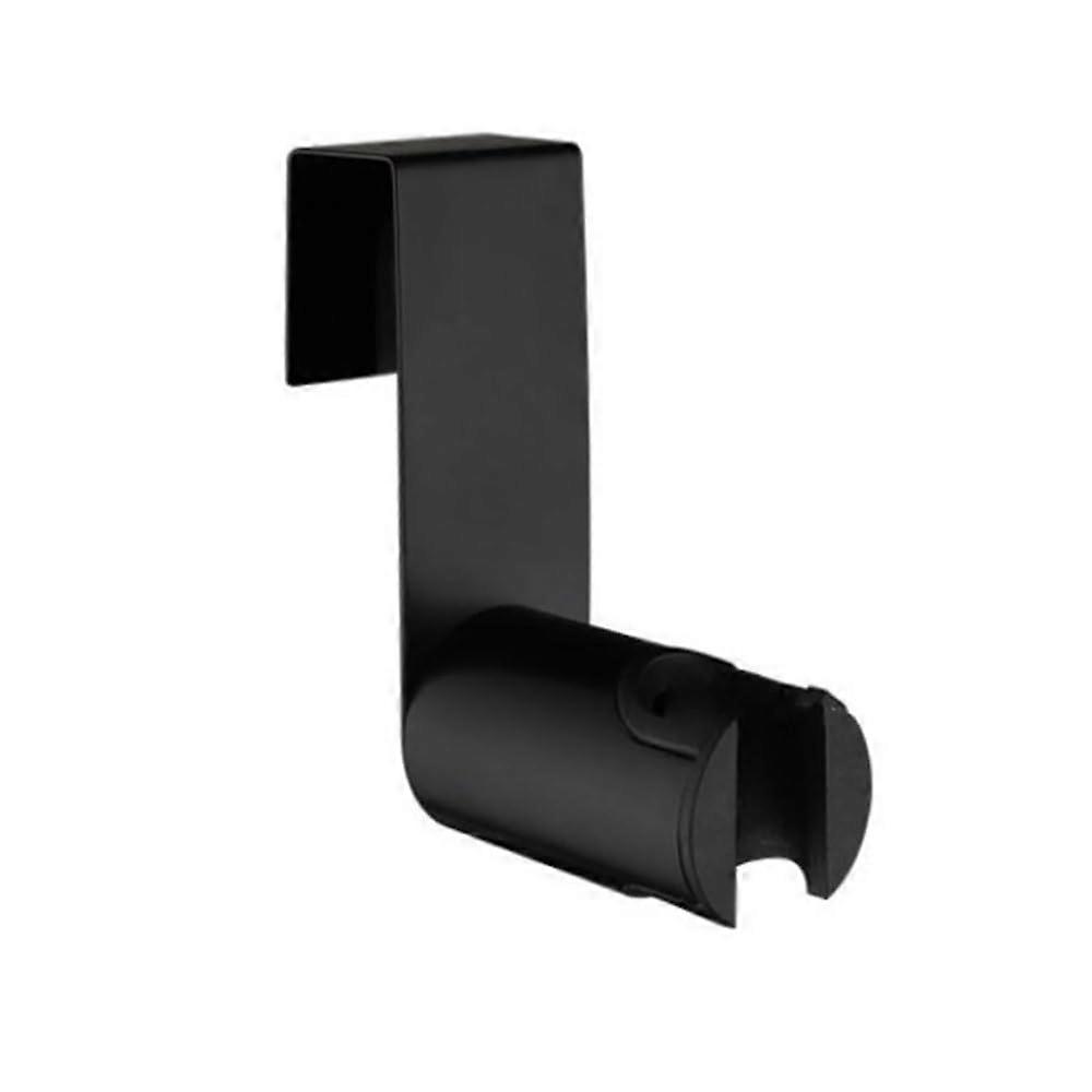 Wandhalterung für die Dusche, WC-Bidet-Sprühhalterung ABS Edelstahl Mehrfarbig, 2er-Pack (Schwarz)