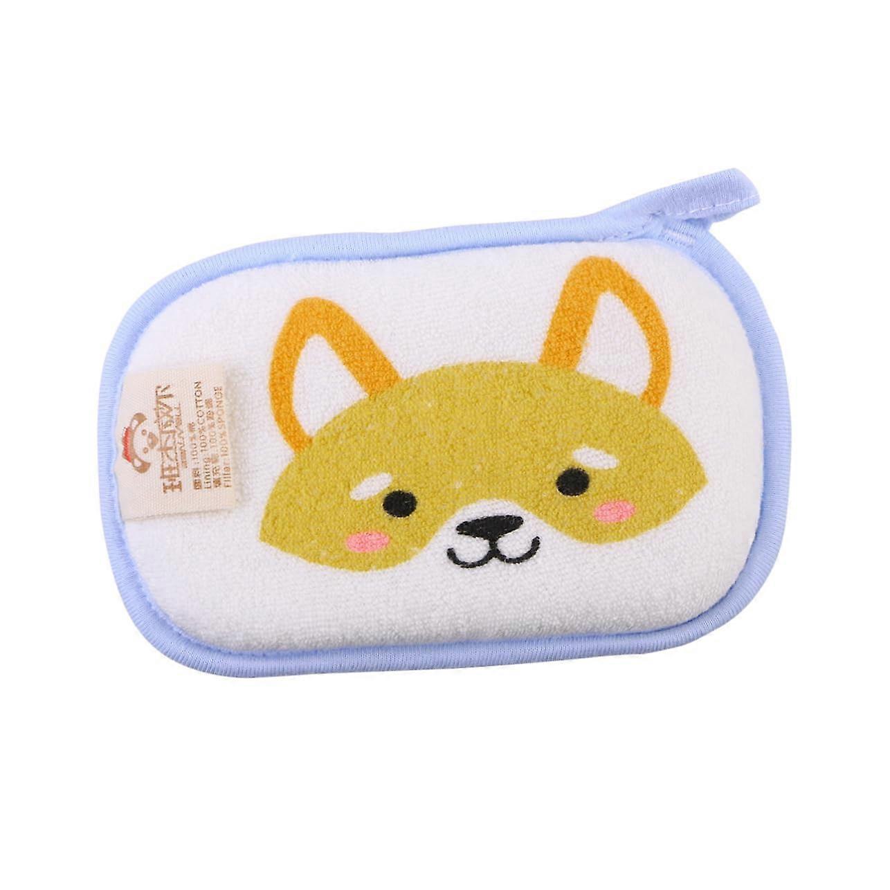 Baby Bath Sponge 1Pack Soft Cotton Shower Sponge for Infants Random Color Bathing Accessory for Newborns and Toddlers
