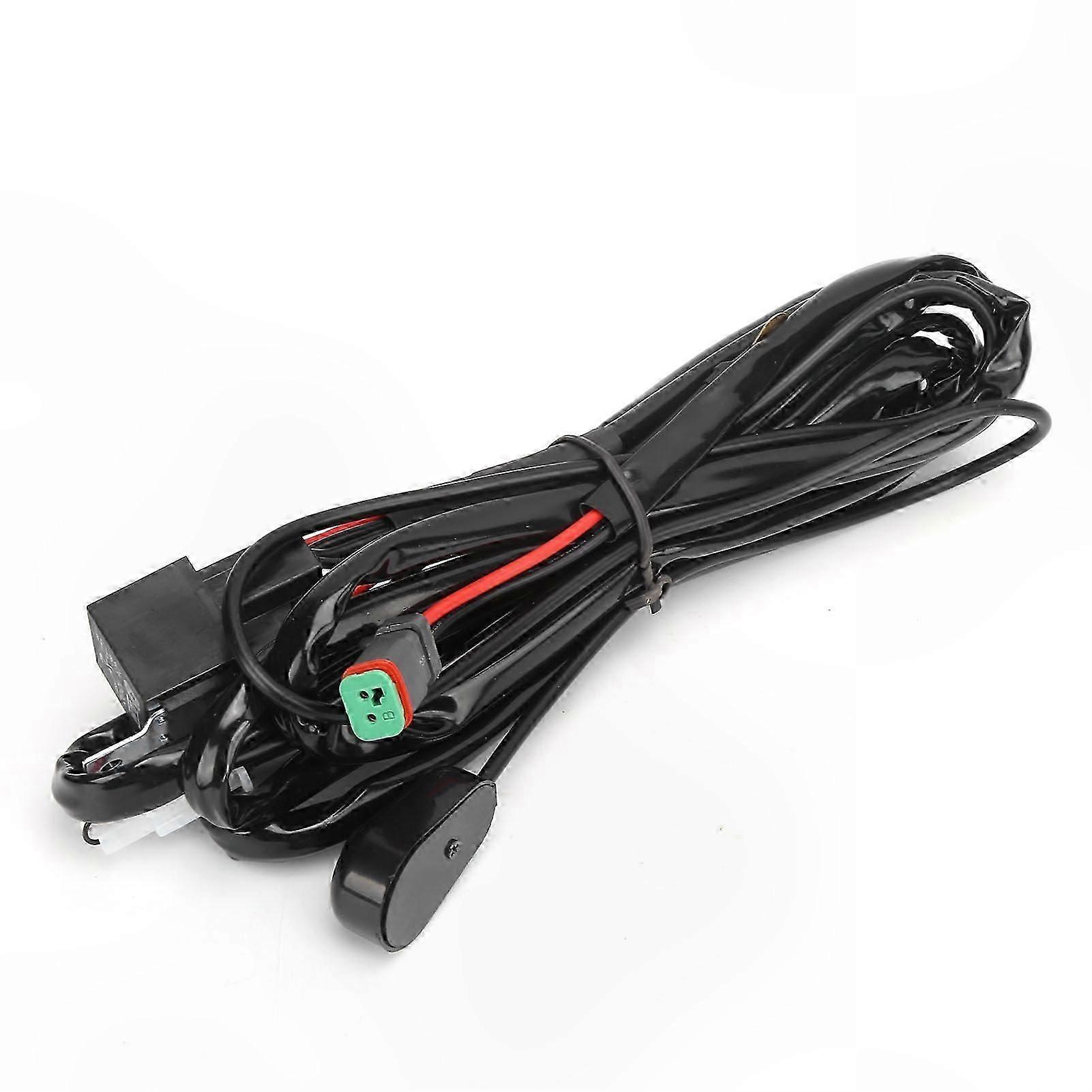 2M 40A 12V LED Wiring Harness with DT Interface for Vehicle Spotlight Waterproof Connection Solution