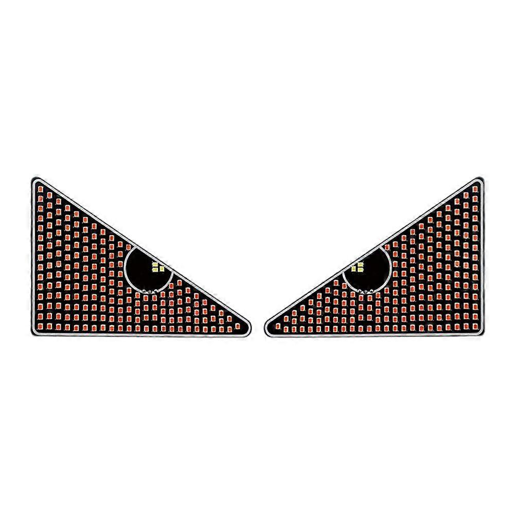 Car Expression Lights LED Devil's Eye USB Wireless Red Triangle Lights for Cars - 1 Pair Cool Glasses Accessories