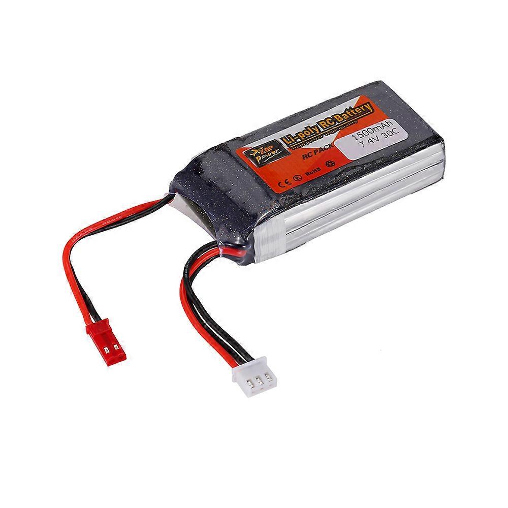 ZOP Power 2S 7.4V 1500mAh 30C JST Plug LiPo Battery for QAV250 H210 LS180 FPV Racing Quadcopter RC Car Boat