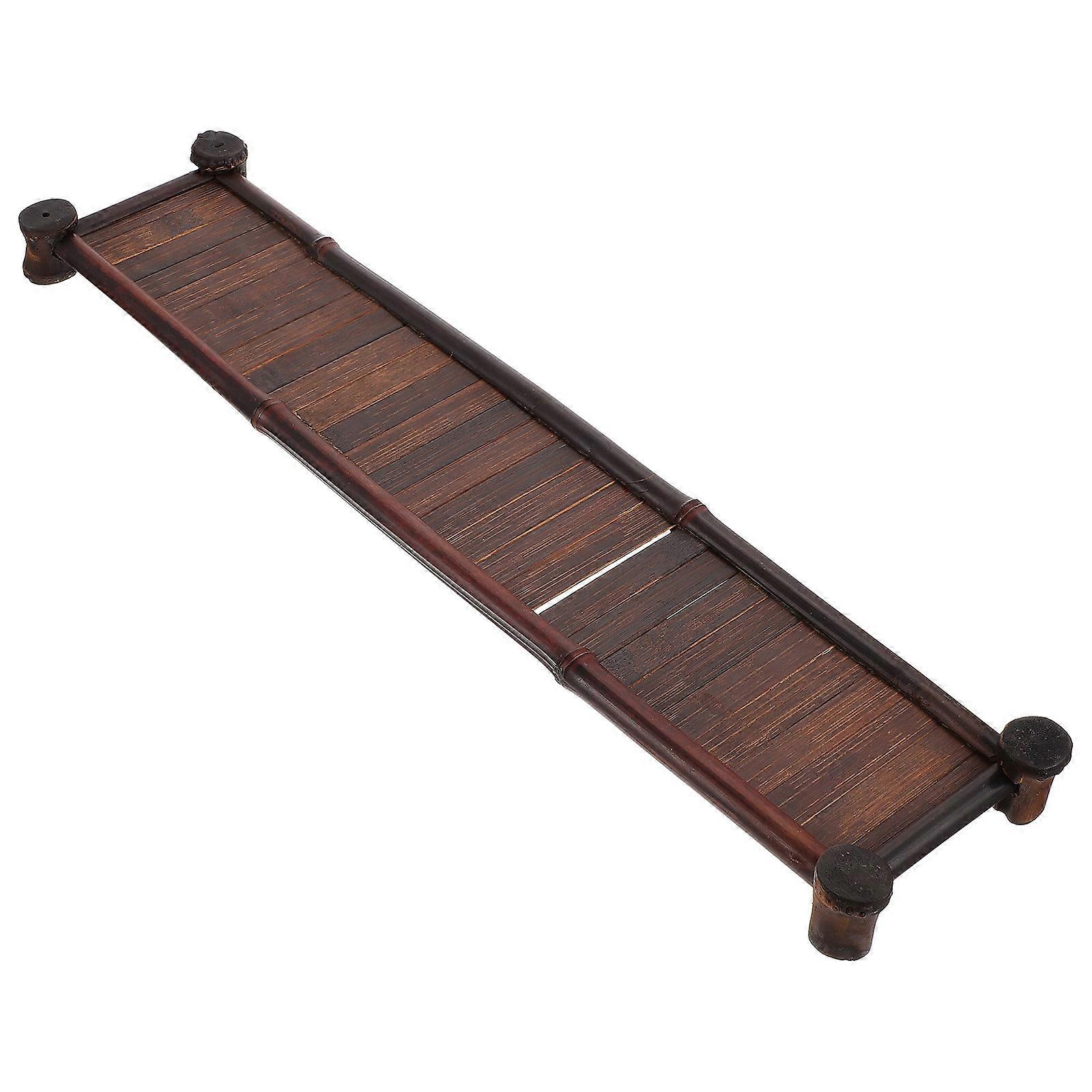 Rack Stand Tea Holder Dark Brown for Hotel Storage 1Pack