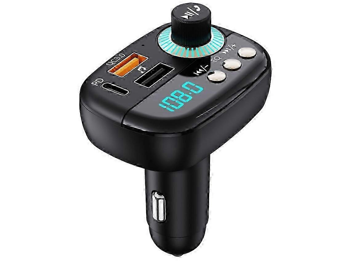 Bluetooth 5.1 car FM transmitter MP3 player handsfree car kit wireless radio