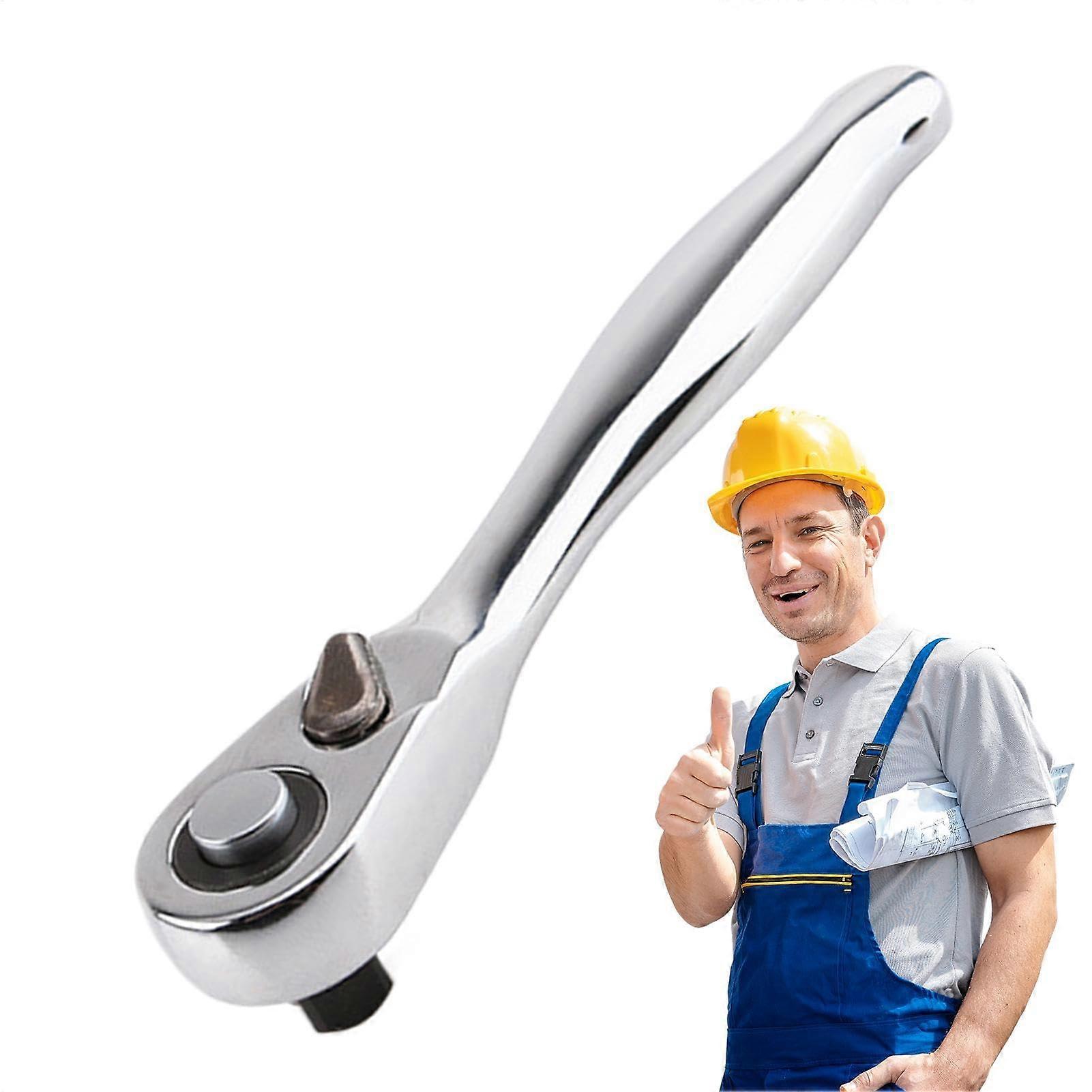 Ratcheting Wrench 72Tooth Flexible, Carbon Steel, Rotating Ratchet Screwdriver