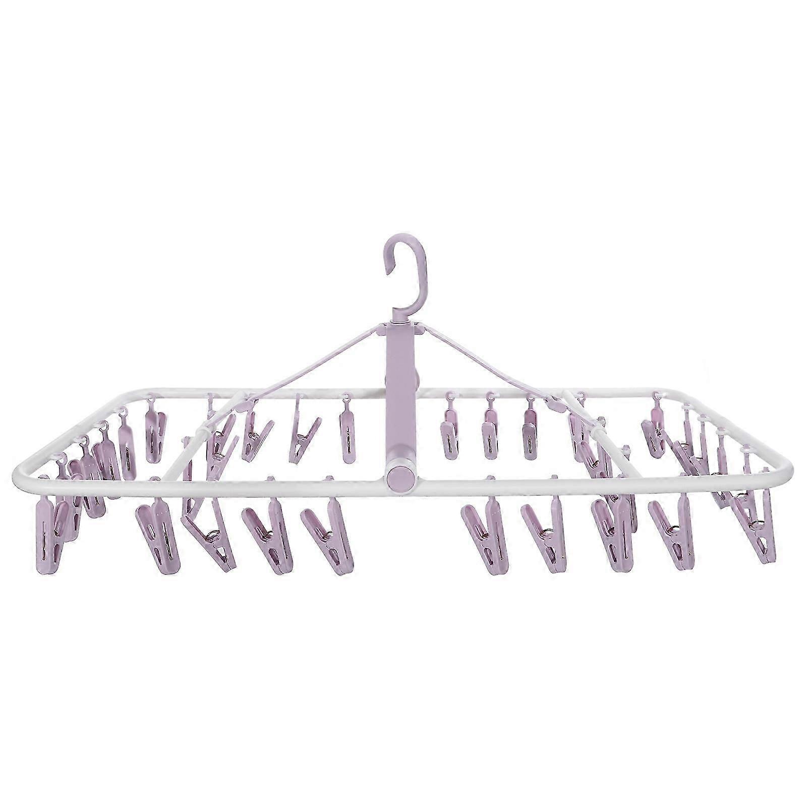 PP Sock Drying Rack with 32 Clips for Fast and Efficient Drying