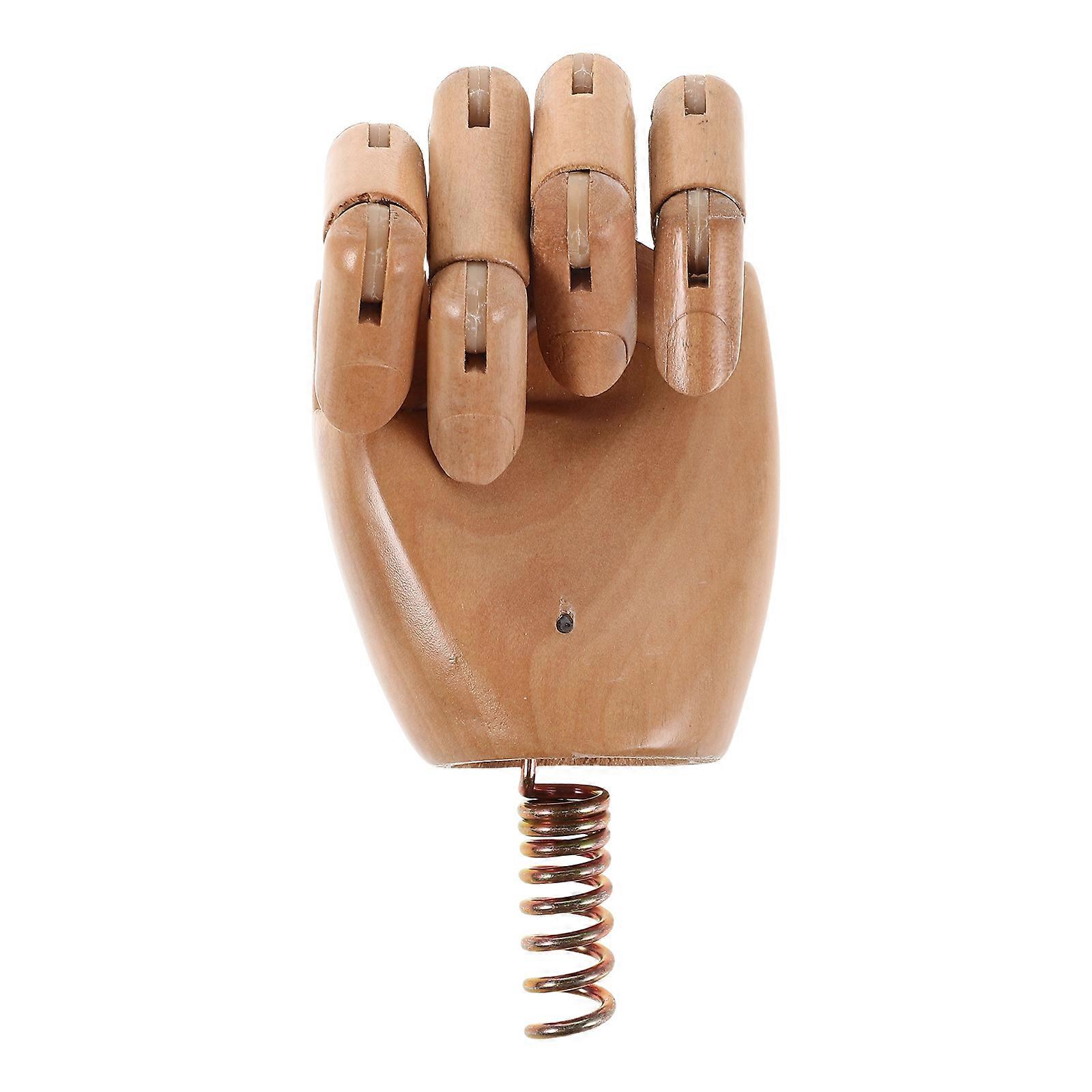 Flexible Wooden Hand Model for Art, Photography & Display Realistic Jointed Left Hand Mannequin