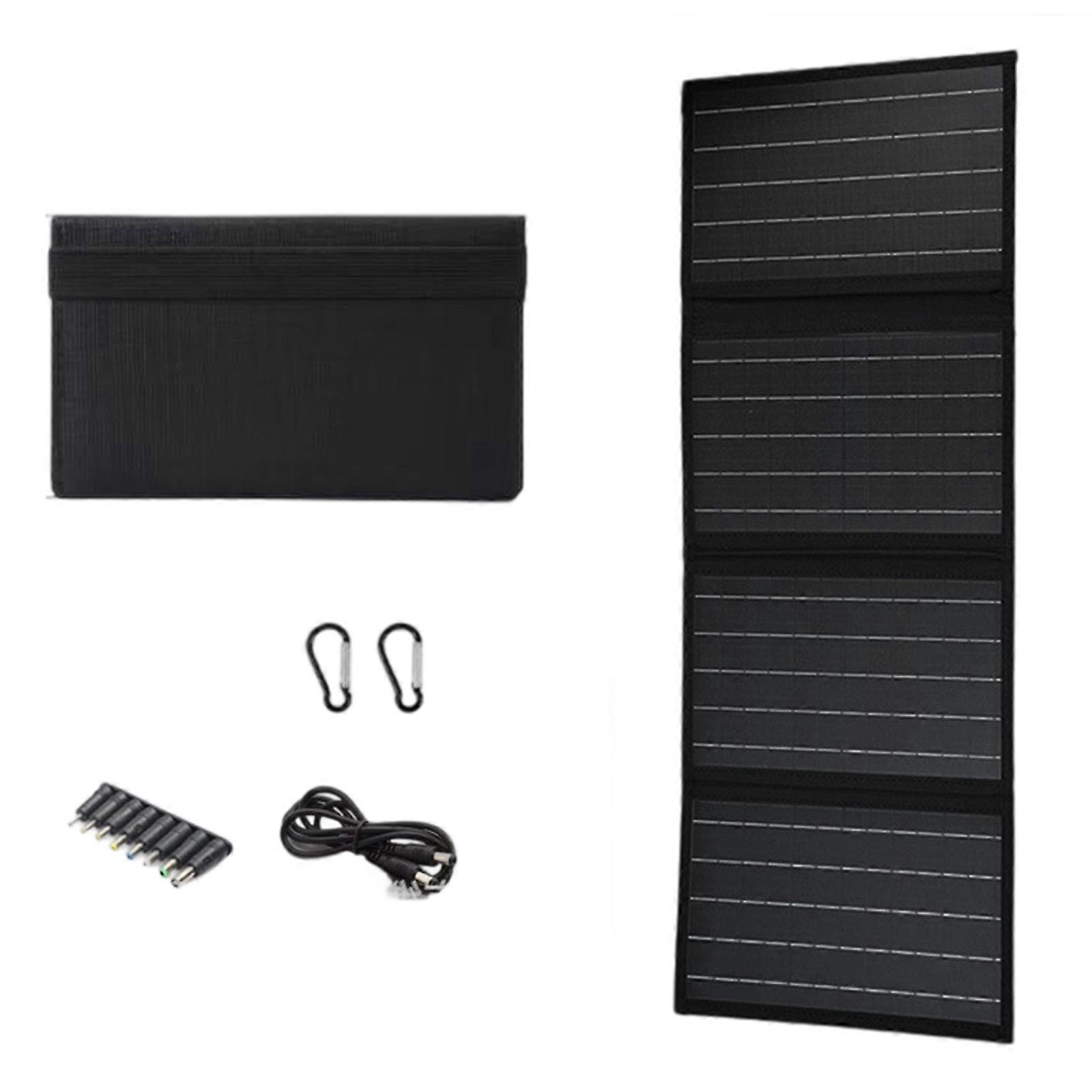 High Efficiency 40W Monocrystalline Solar Charge Cell Plate Compacts Folding Solar Panel Charging Device for Backpacking Multicolor