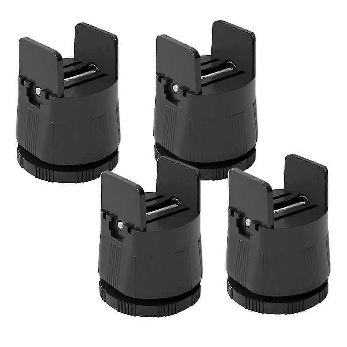 Bed Risers Adjustable Furniture Risers,Table Desk Chair Risers with Clamp, Bed Frame Risers Height A--Black