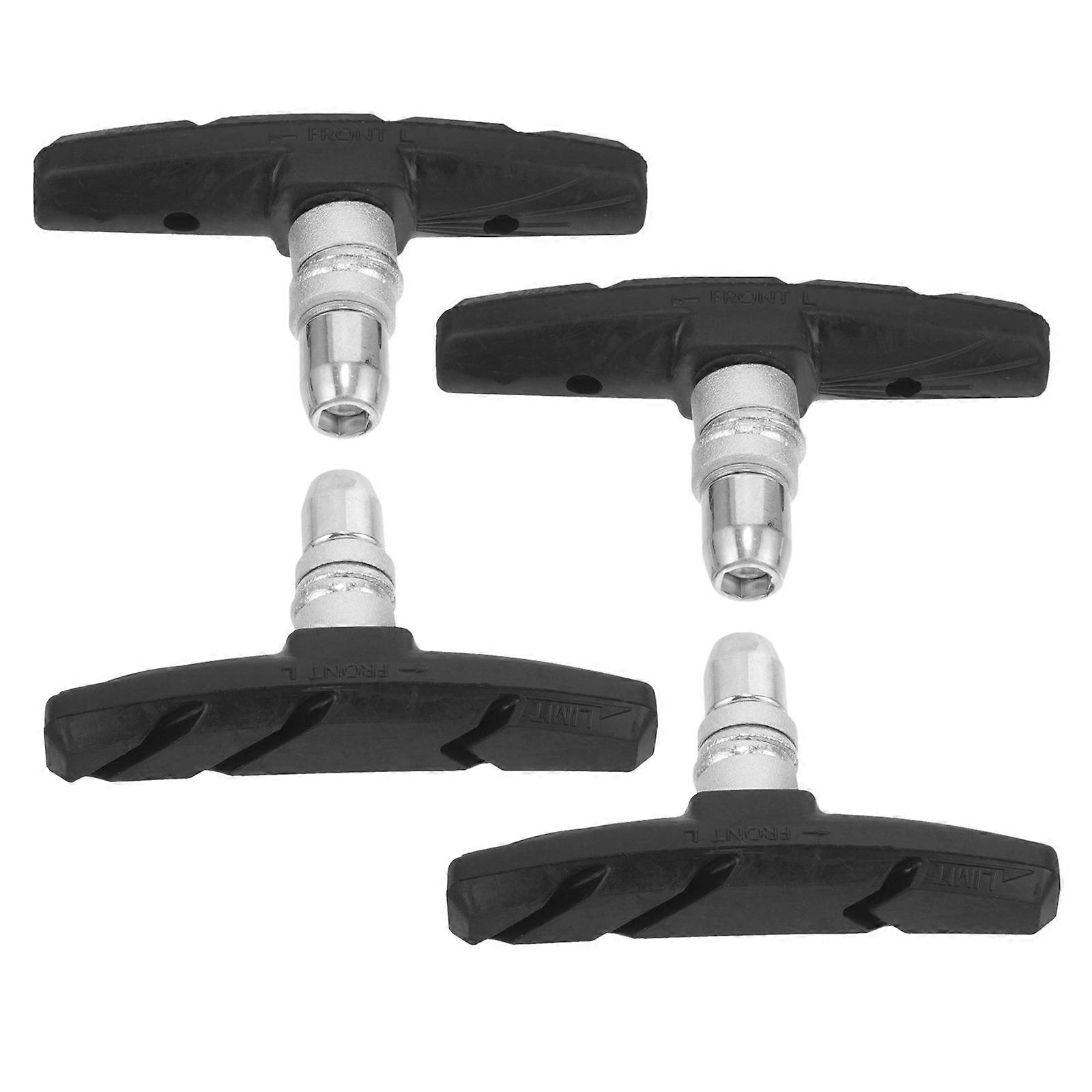 4pcs Wear-resistant Brake Pads Noise Reduction Brake Blocks Bicycles Brake Pads