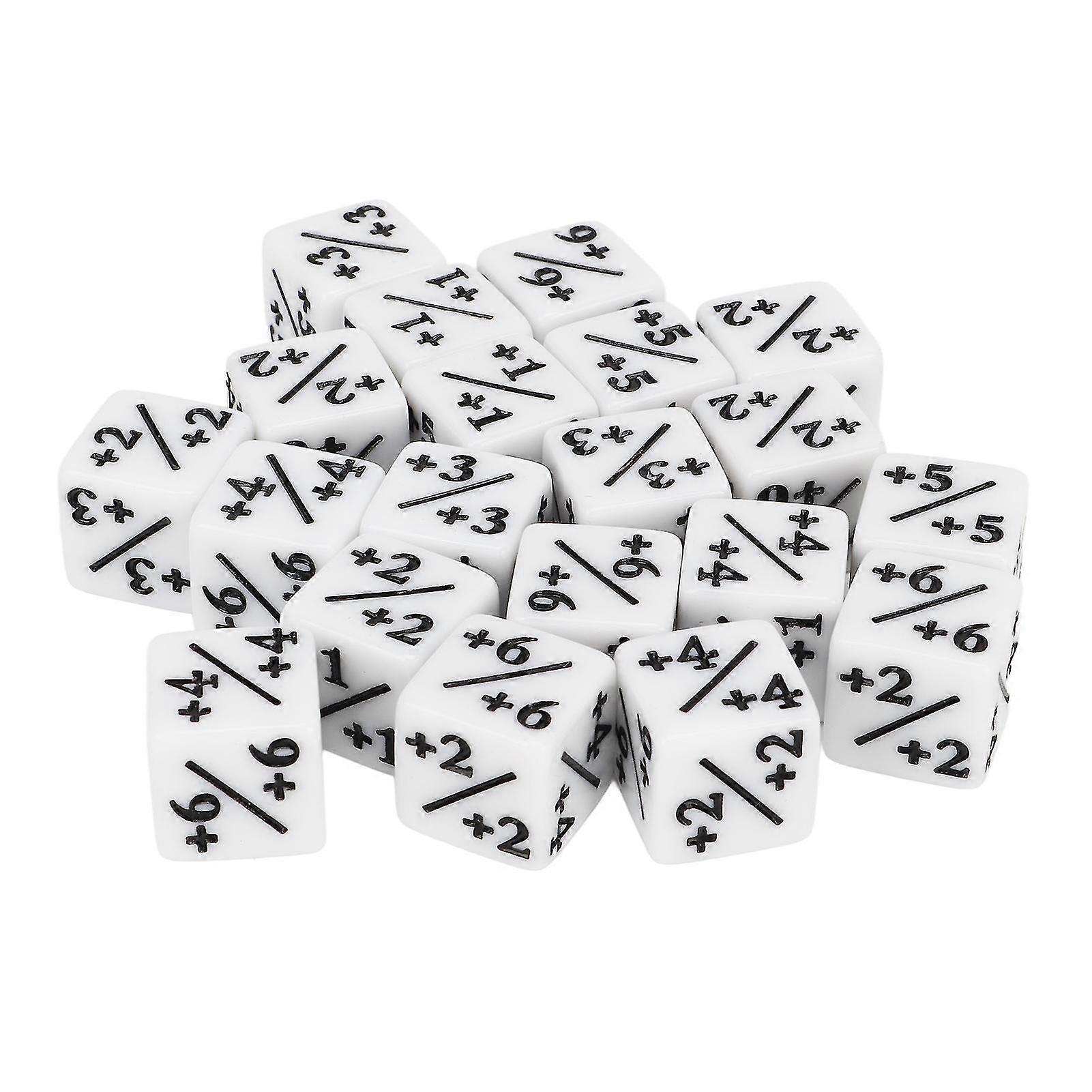 20pcs Dice Set Puzzle Fun 6 Sided Number Acrylic Dice for Gaming Preschool Education 2025