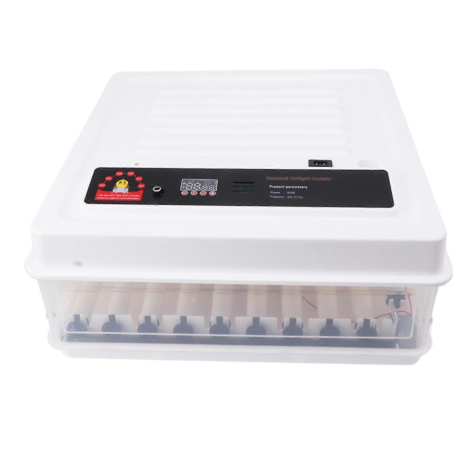 Automatic Intelligent 64-Egg Incubator with Egg Turning & Water Adding, EU Plug 220V