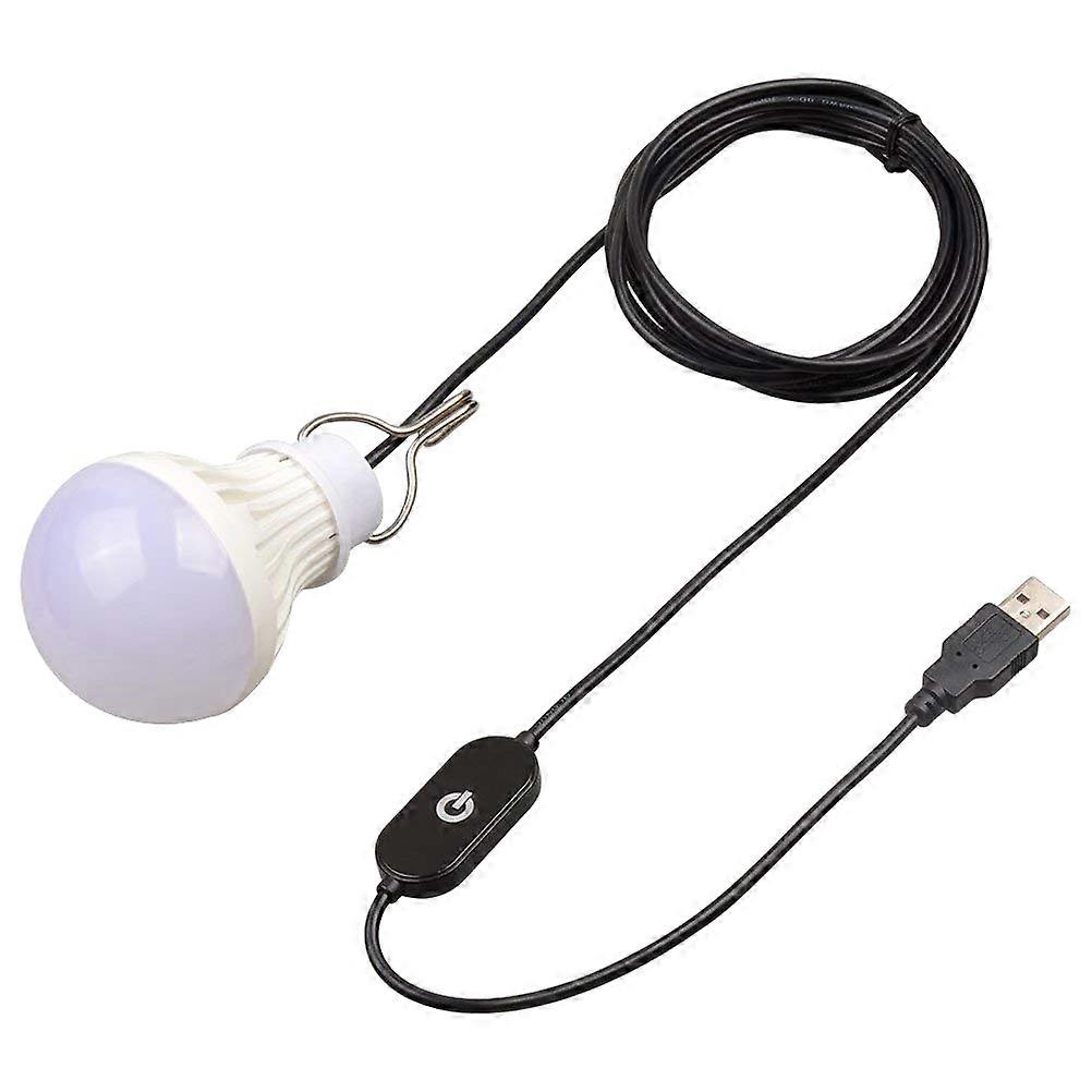 Dimmable USB Powered LED Light Lantern For Camping Hiking Room And Garage In White Colour 1Set