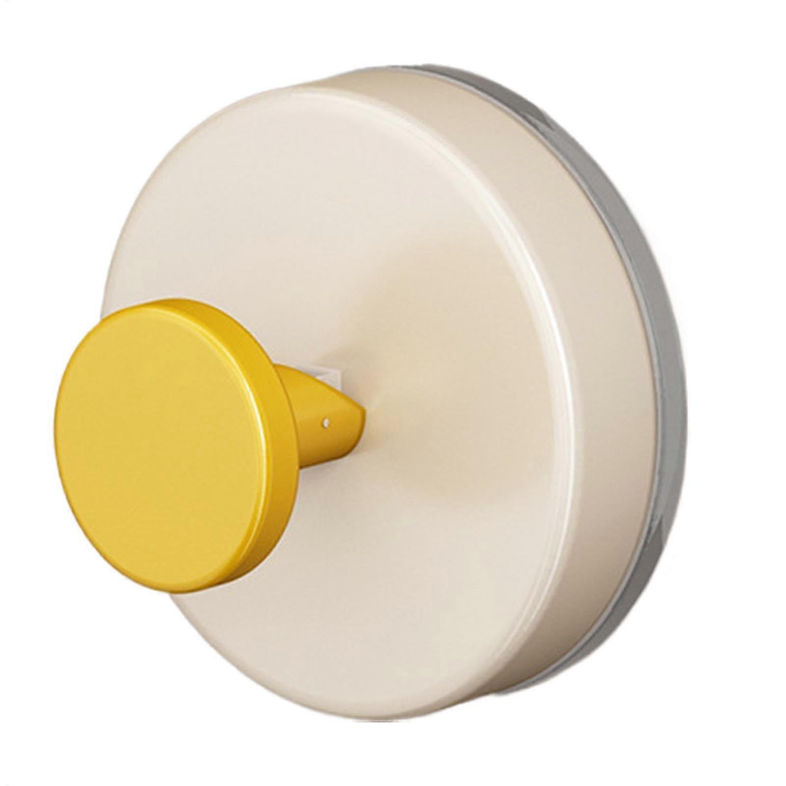 Suction Hooks for Shower Wall Removable NoDrill Towel Hooks WallMounted Waterproof Rustproof Bath Loofah Hanger Yellow