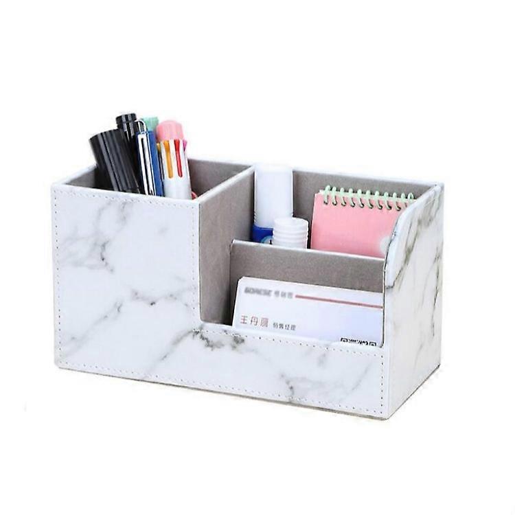 Marble Retro Creative Office Multi-function Pen Holder Storage Box Marble 1822