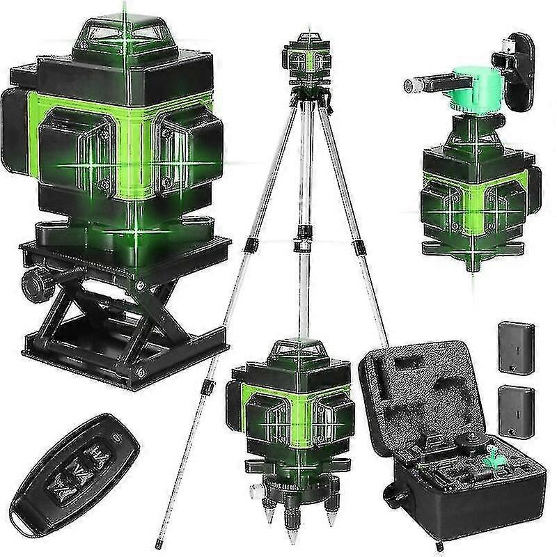 Multifunctional 4d 16 Lines Laser Level 3 Self-leveling Machine Usb Rechargeable Lithium Battery Lev