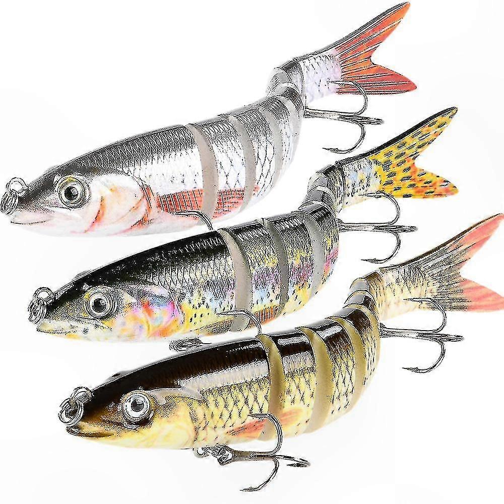 Electronic Multi-Jointed Fishing Lure with Auto Swimming Action for Predator Fish Attraction