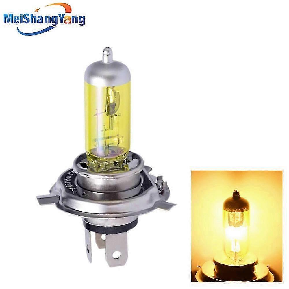 H4 55W 12V Yellow Fog Lights Halogen light High Power Headlight light Car Light Source parking Head auto 60/55W 3000K