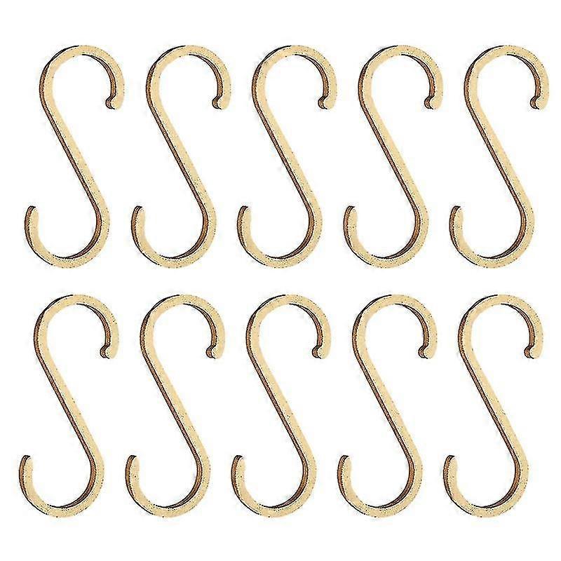 10pcs Space S Hooks for Railing Hanger Clasp Holder Clothes Handbag