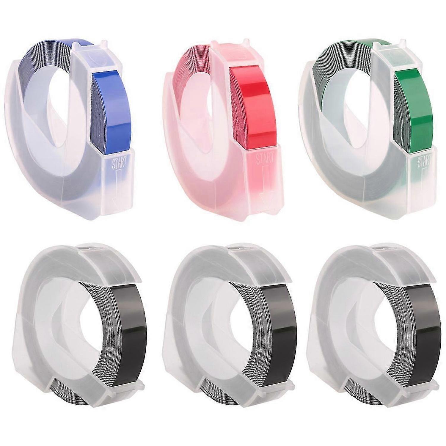 Embossing Label Maker Tape 3D Plastic 9mm x Embossing Label Tape