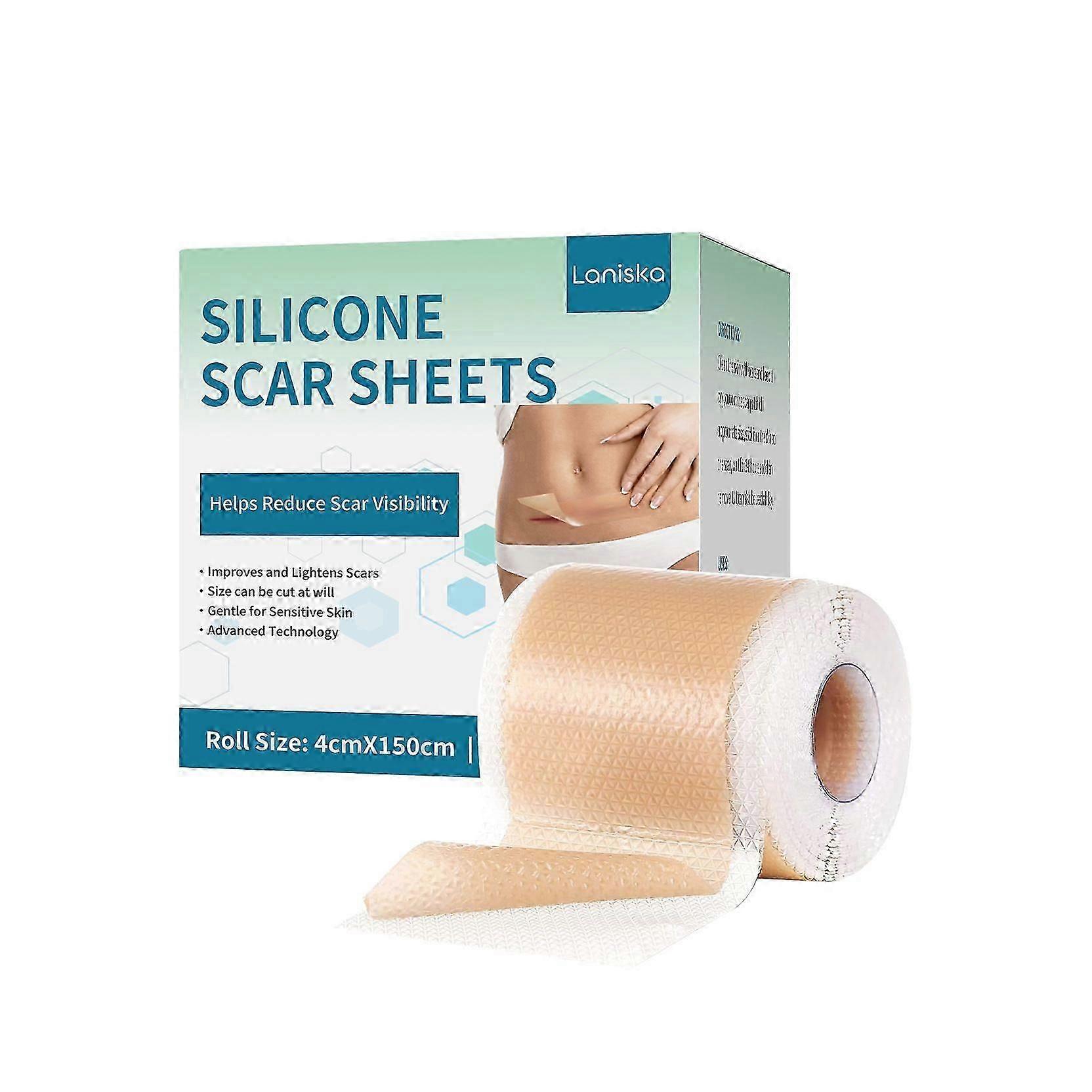 Silicone Scar Sheets, Silicone Scar Tape, Silicone Scar Strips, Professional Scar Removal Sheets for Surgical Scars, C-Section, Burn et