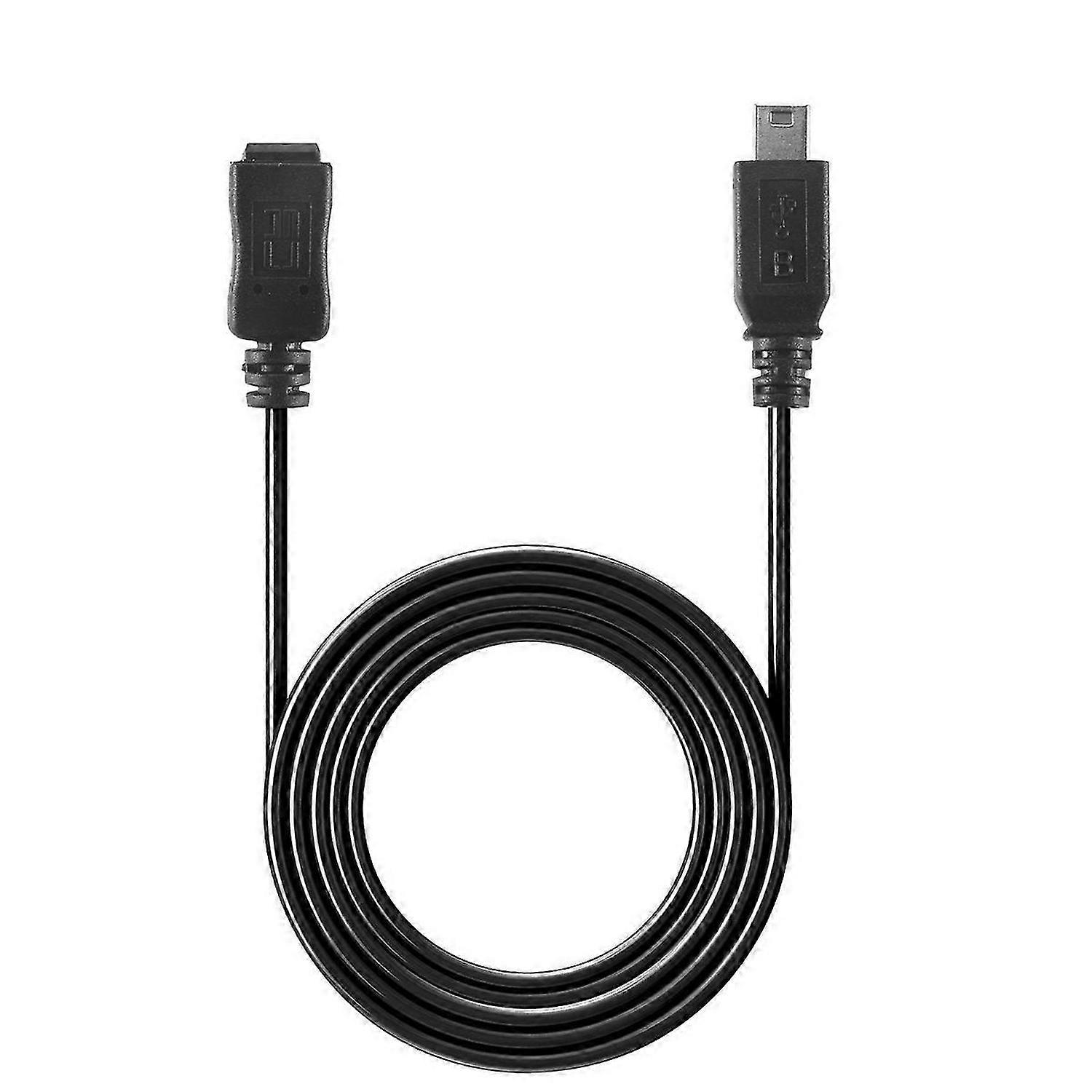 1.5 متر مصغرة USB B 5pin ذكر إلى أنثى محول كابل التمديد أسود