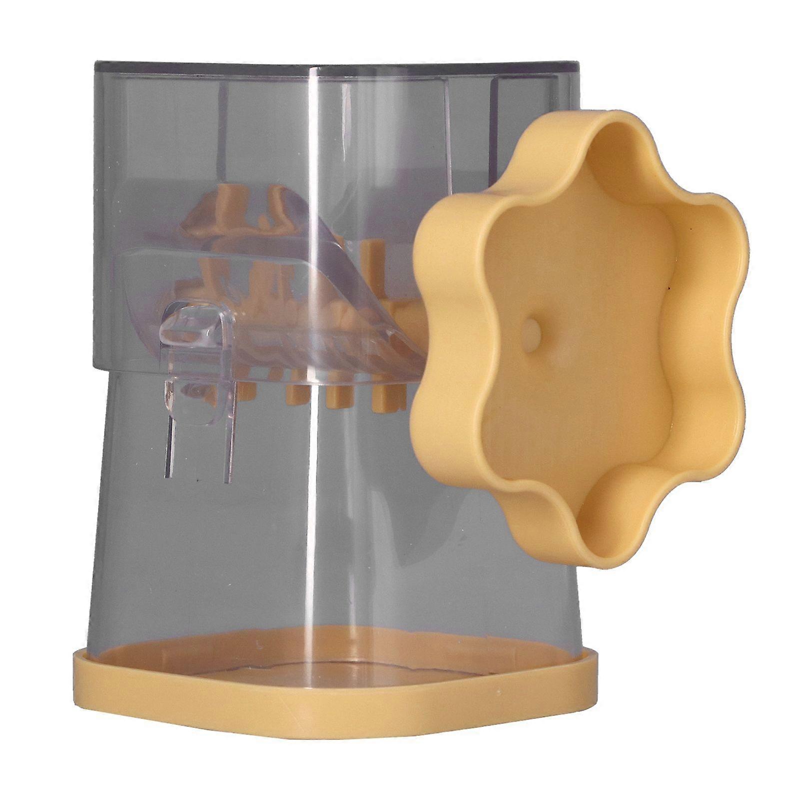 Manual Nut Chopper Effortless Easy to Clean Hand Crank Nut Grinder for Almonds Hazelnuts PecansYellow