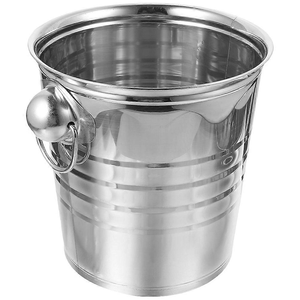 Ice Buckets Stainless Steel Ice Cube Bucket for Storage Use