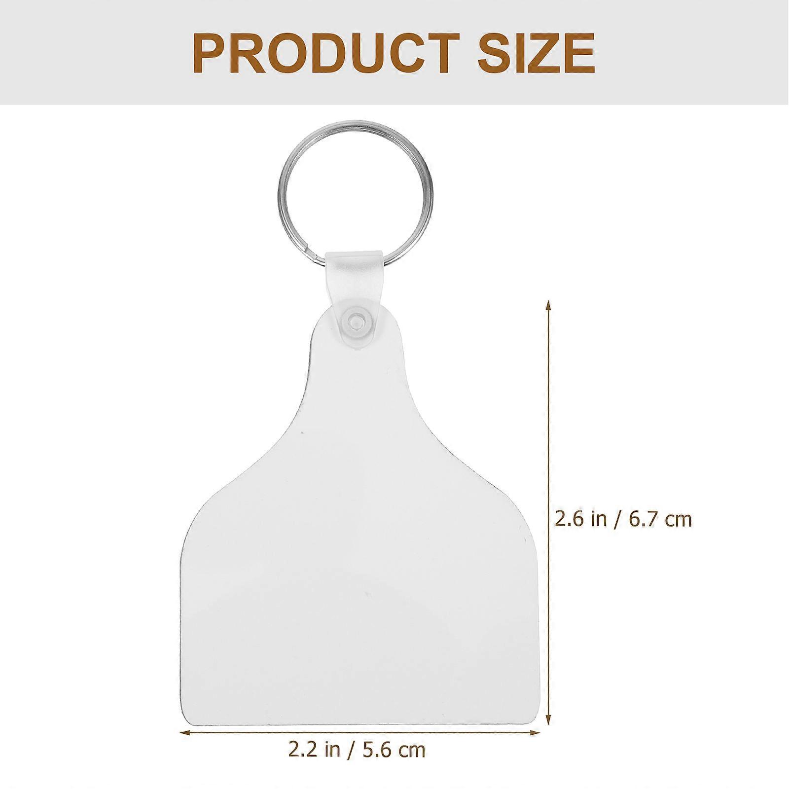 Heat Transfer Keychain Sublimation Blank Key Chains for DIY 80Sets Assorted Colors